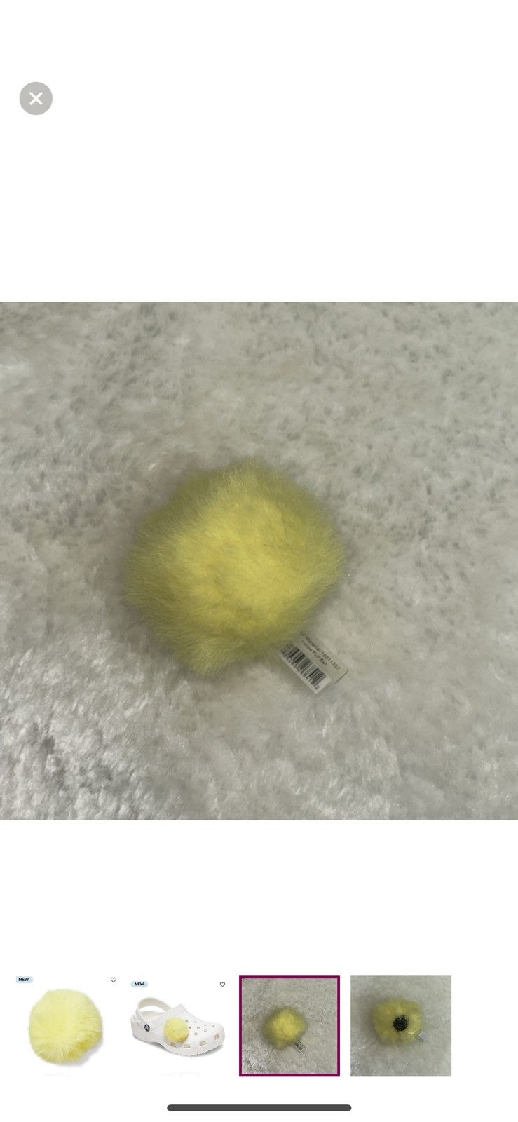 Crocs Crocs jibbitz yellow puff ball shoe charm Size ONE SIZE - 2 Thumbnail