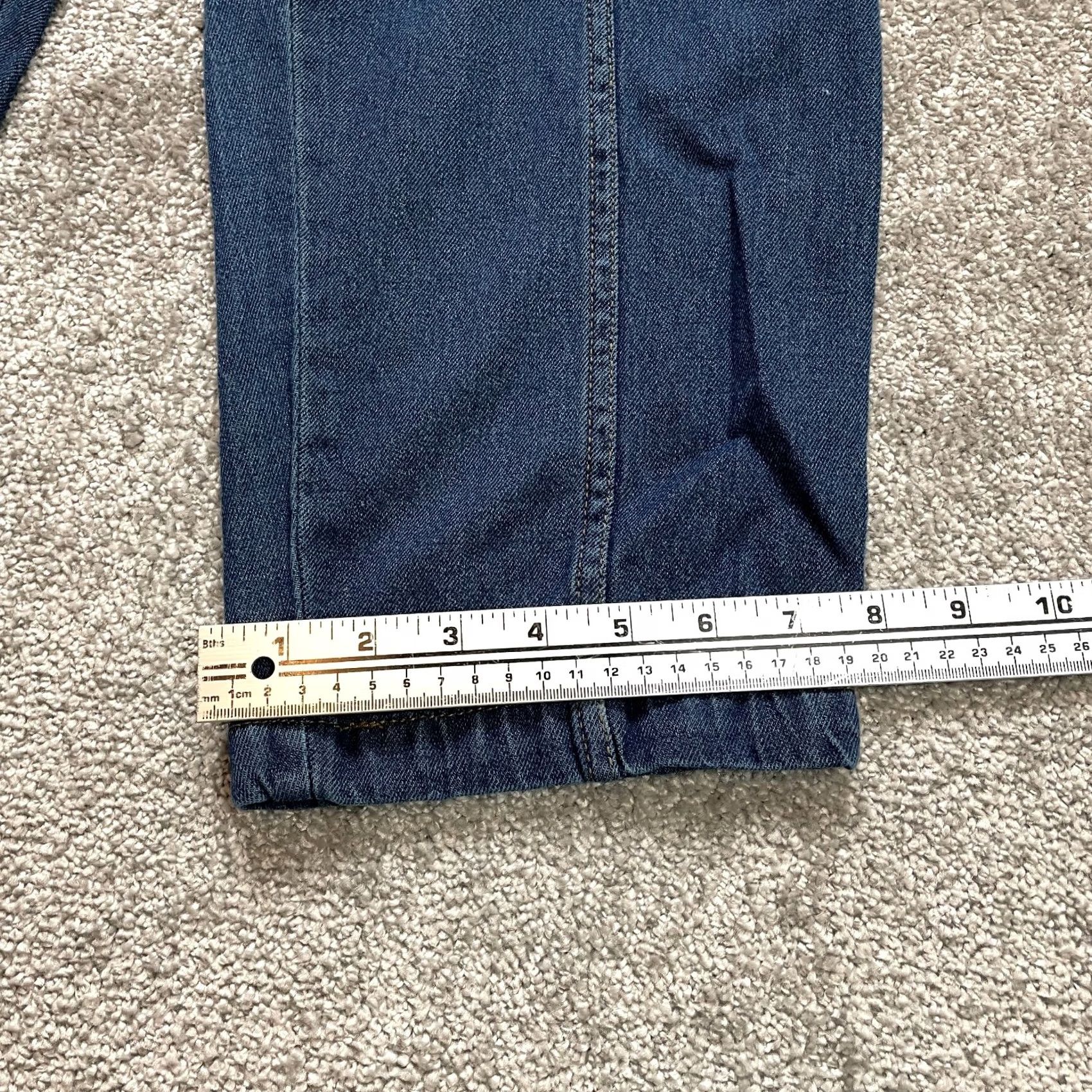 Vintage Roman's Jeans Pants Womens Plus 14WP Dark Wash Classic Fit 30x27 Denim Size 30" / US 8 / IT 44 - 2 Thumbnail
