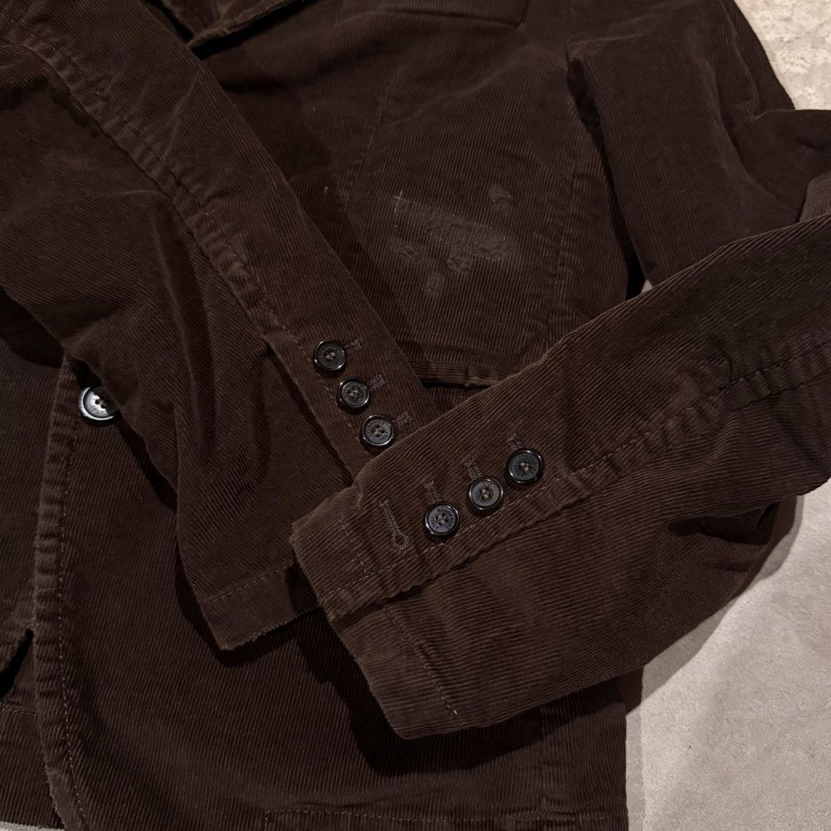 Dsquared2 Dsquared2 Distressed Repaired Micro Corduroy Blazer Jacket Size US M / EU 48-50 / 2 - 5 Thumbnail