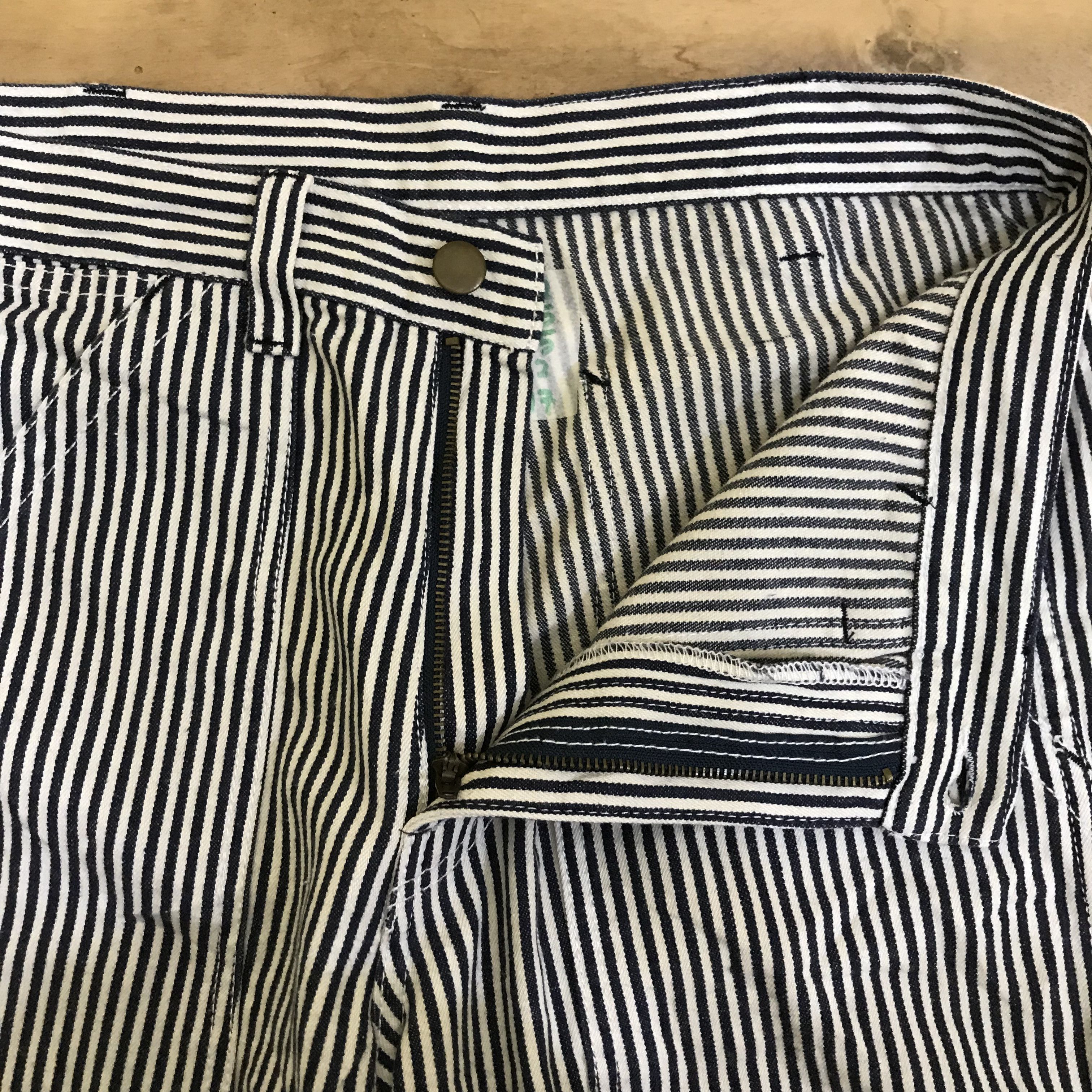 Vintage X259 VTG HOLYWORKS HICKORY STRIPED WORKWEAR BUSH PANTS Size US 32 / EU 48 - 4 Thumbnail