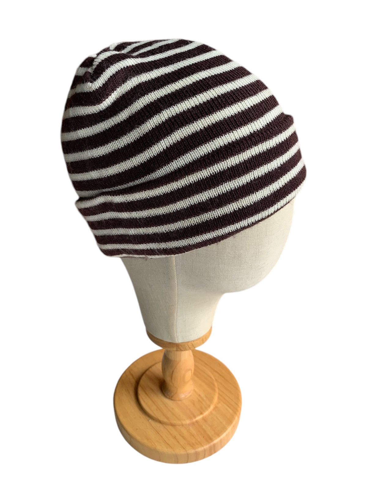 Kapital Stripe Knitted Winter Sessions Streetwear Beanie Hat Size ONE SIZE - 1 Thumbnail