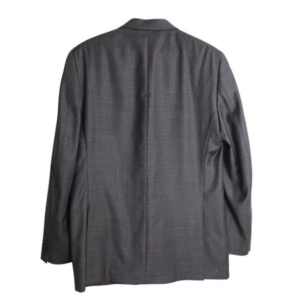 Michael Kors Michael Kors Wool Classic Single Breasted Men's Grey Blazer Size 42L - 4 Thumbnail
