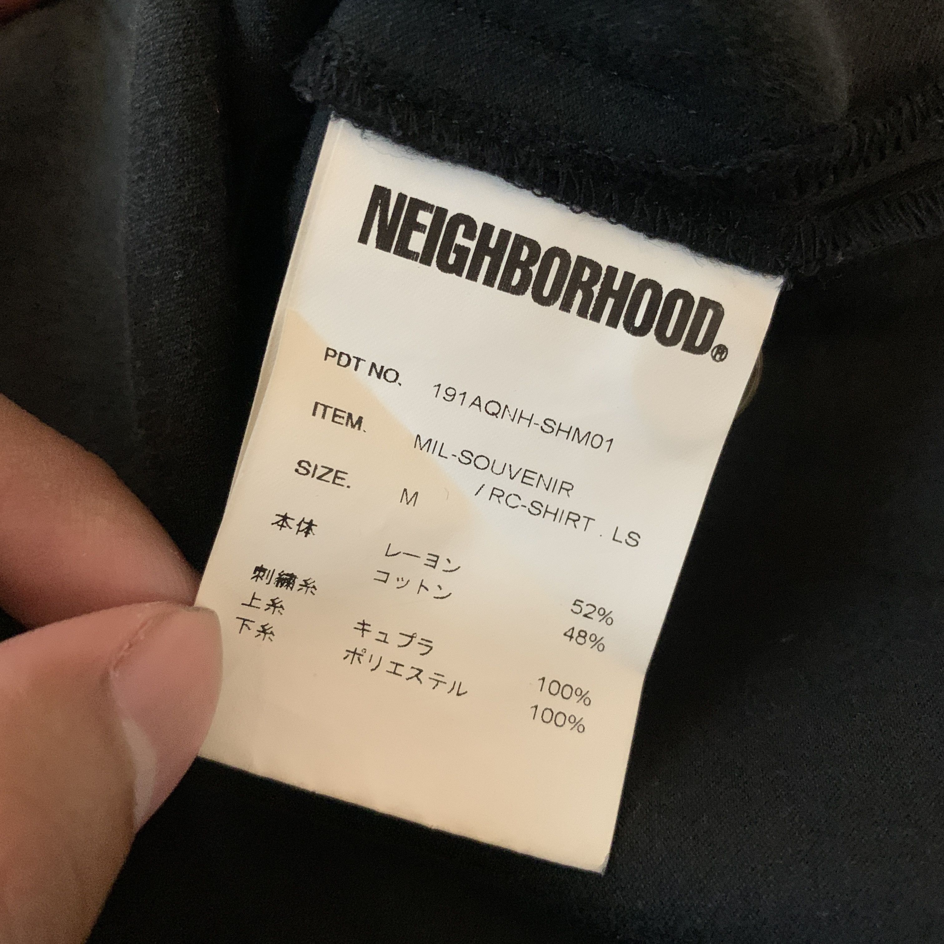 Neighborhood Neighborhood mil souvenir /rc shirts ls Size US M / EU 48-50 / 2 - 6 Thumbnail