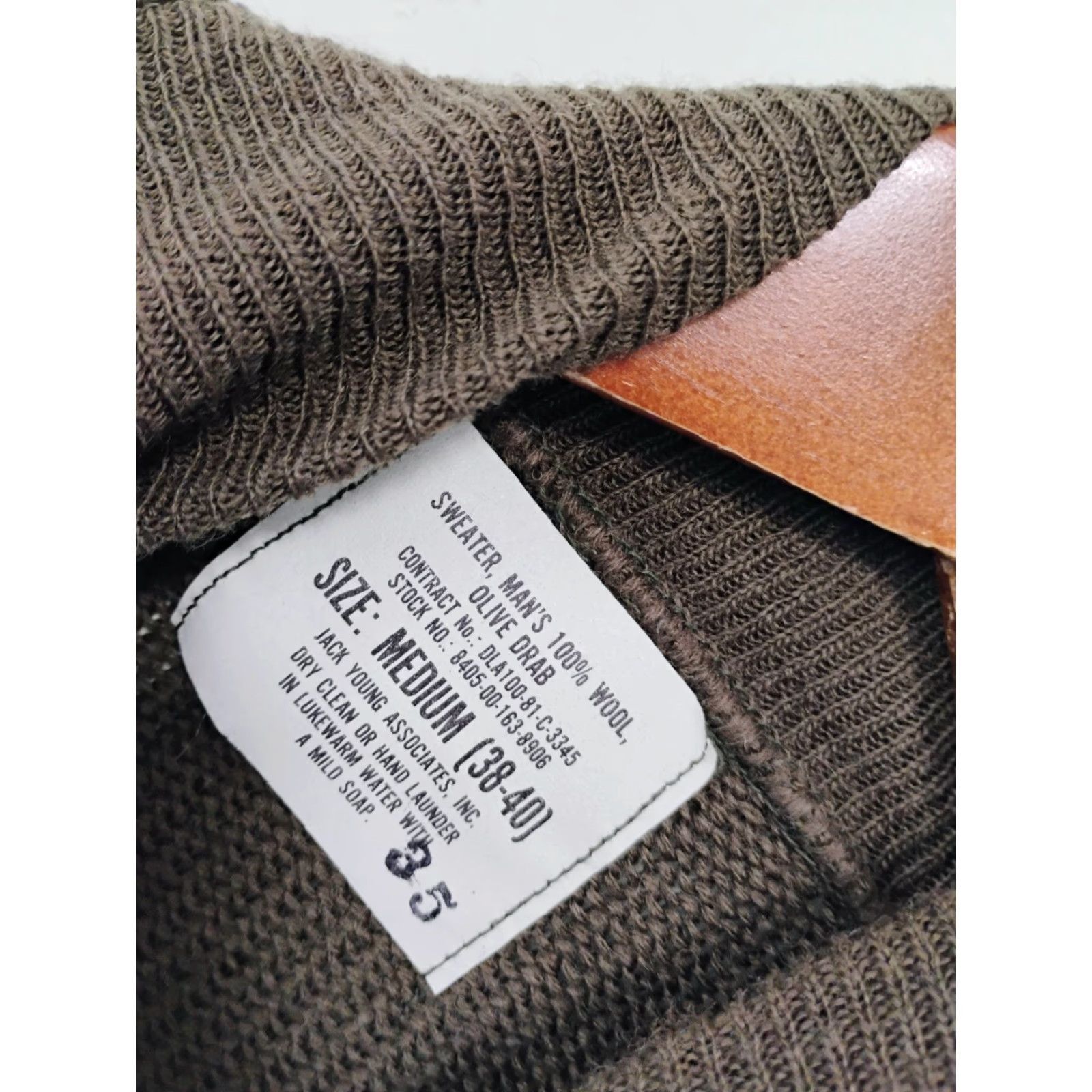 Vintage VINTAGE Jack Young Associates Sweater Henley Shirt Mens Small Green Wool Long Sleeve Button Knit High Neck Casual Size US S / EU 44-46 / 1 - 5 Thumbnail