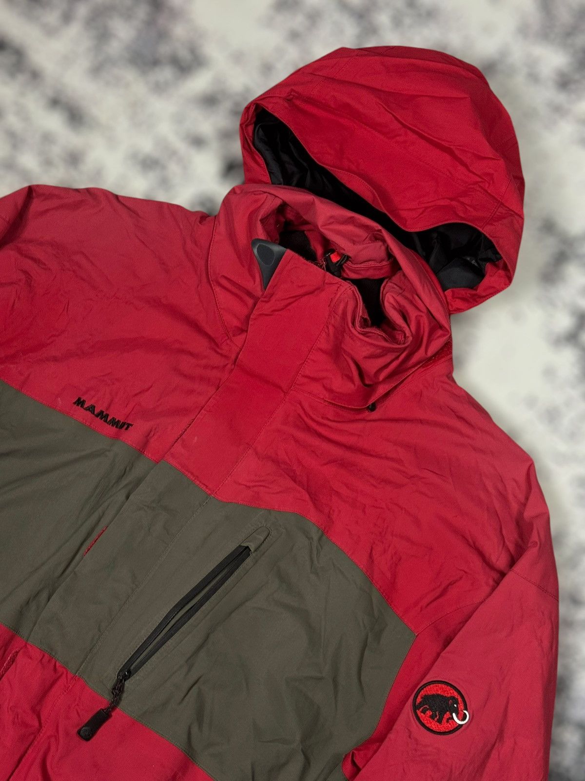 Mammut × Vintage Vintage Mammut Dry Tech Waterproof Ski Hooded Heavy Jacket Size US L / EU 52-54 / 3 - 3 Thumbnail