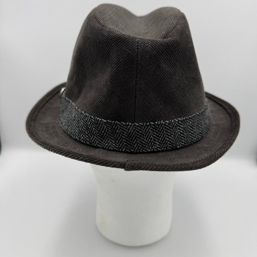Paul Frank Paul Frank Brown Corduroy Fedora Hat Herringbone Band Size ONE SIZE - 4 Thumbnail