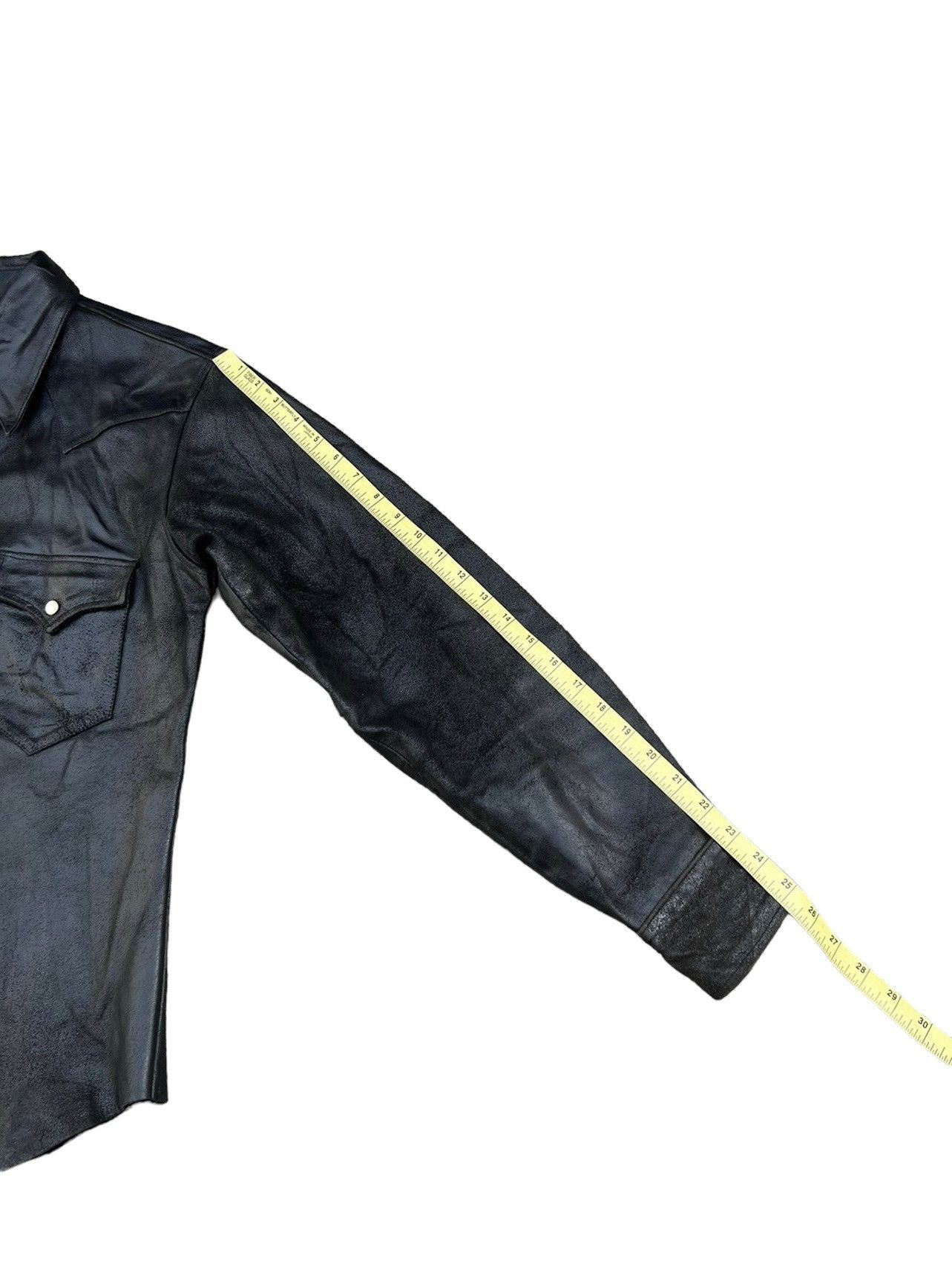 Leather B.B.H. Clothing Japan Distress Cow Leather Western Shirt Size US M / EU 48-50 / 2 - 5 Thumbnail