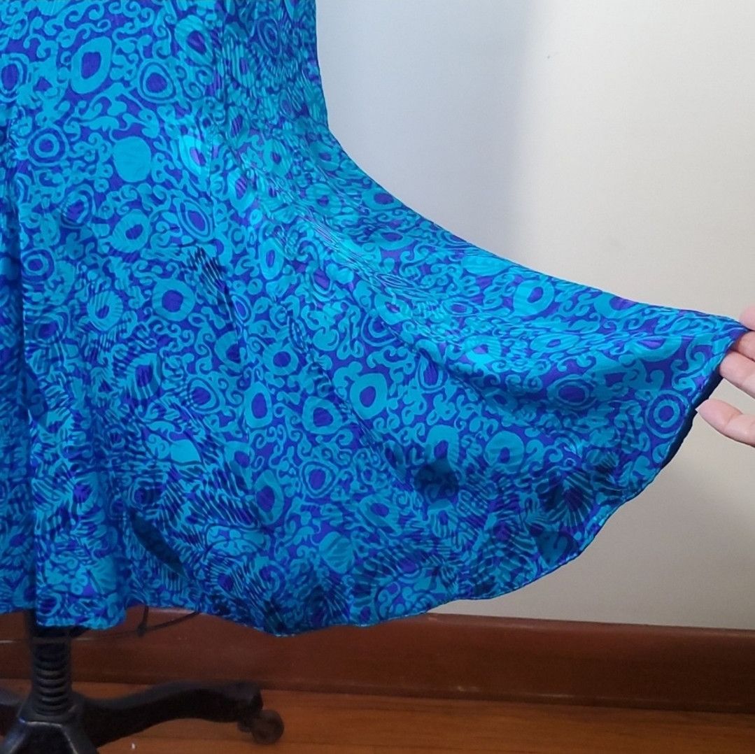 Other Silk Studio Size 10 Dress Vintage 80s Shoulder Pads Batwing Size L / US 10 / IT 46 - 6 Thumbnail