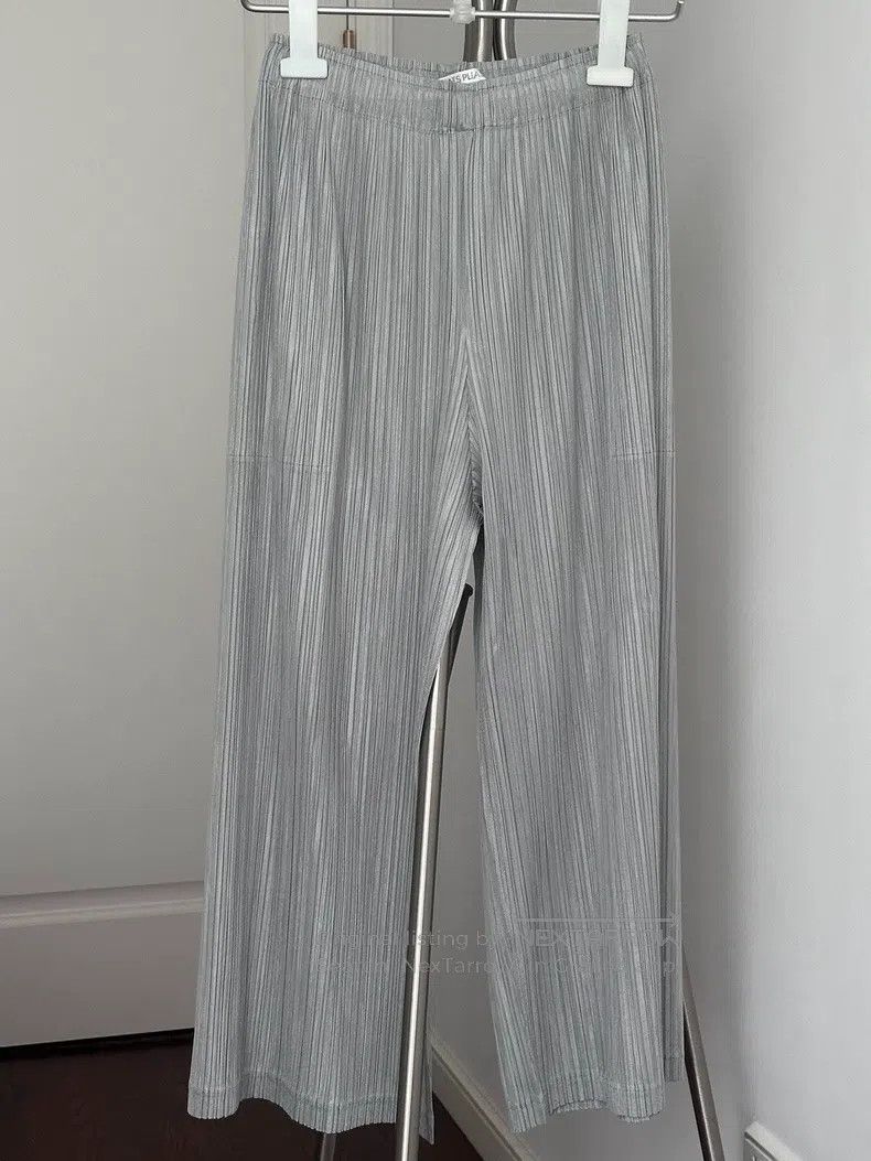 Issey Miyake Issey Miyake size:3 Gray Trousers Size 22" - 1 Thumbnail