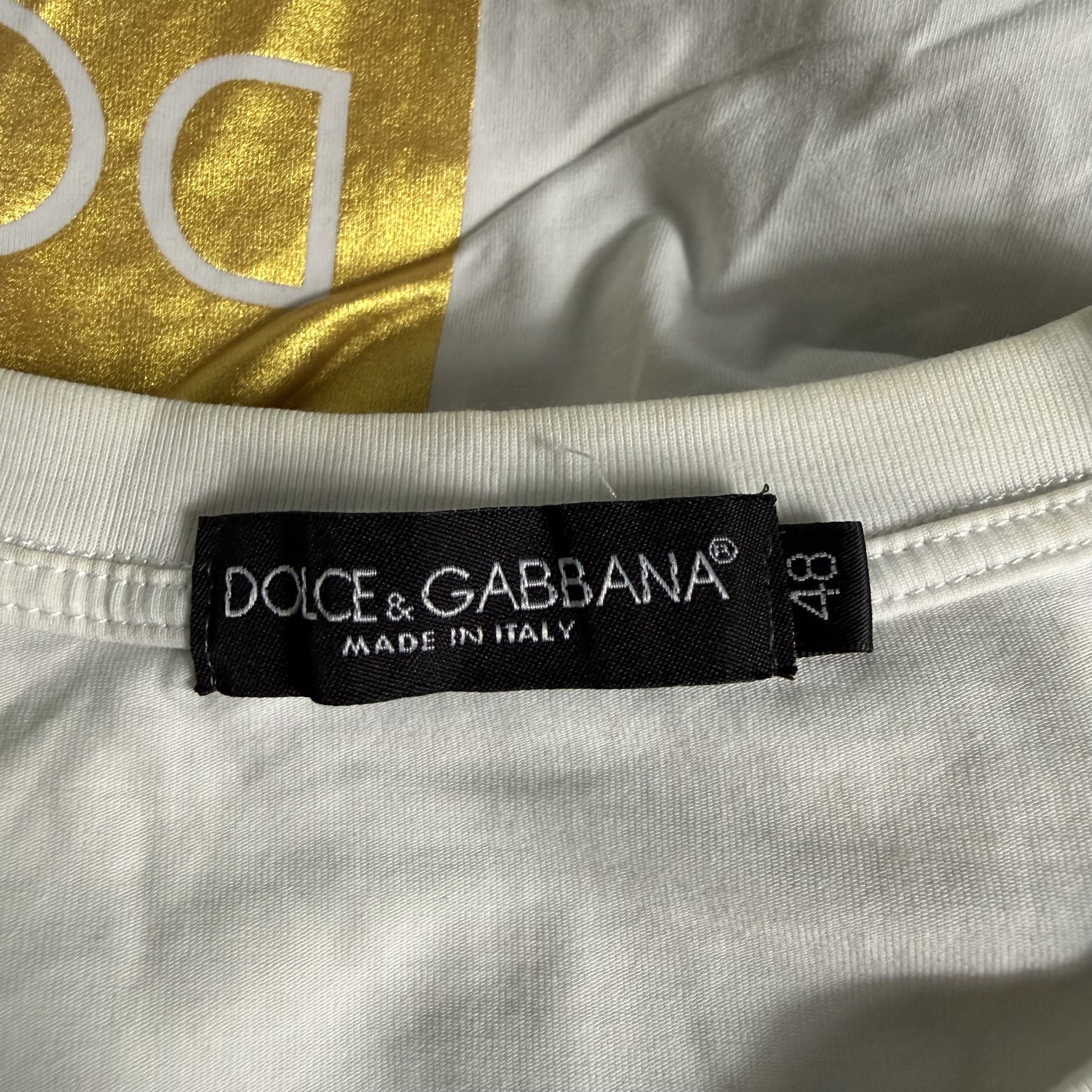 Dolce & Gabbana 🔥RARE🔥Dolce & Gabbana D&G Gold Logo T-shirt Size XL / US 12-14 / IT 48-50 - 5 Thumbnail