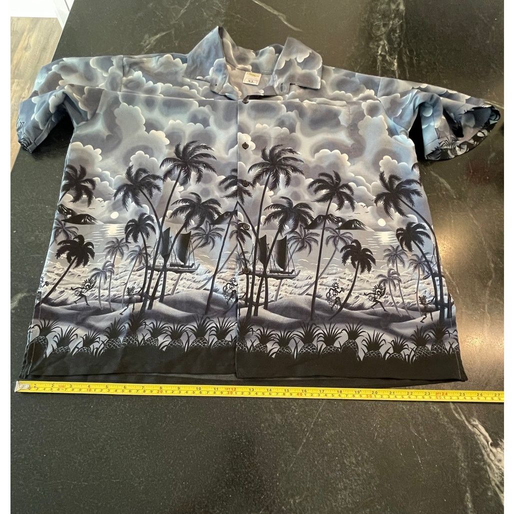 Other Rima Beachwear blue hawaiian button up XL Size US XL / EU 56 / 4 - 8 Thumbnail