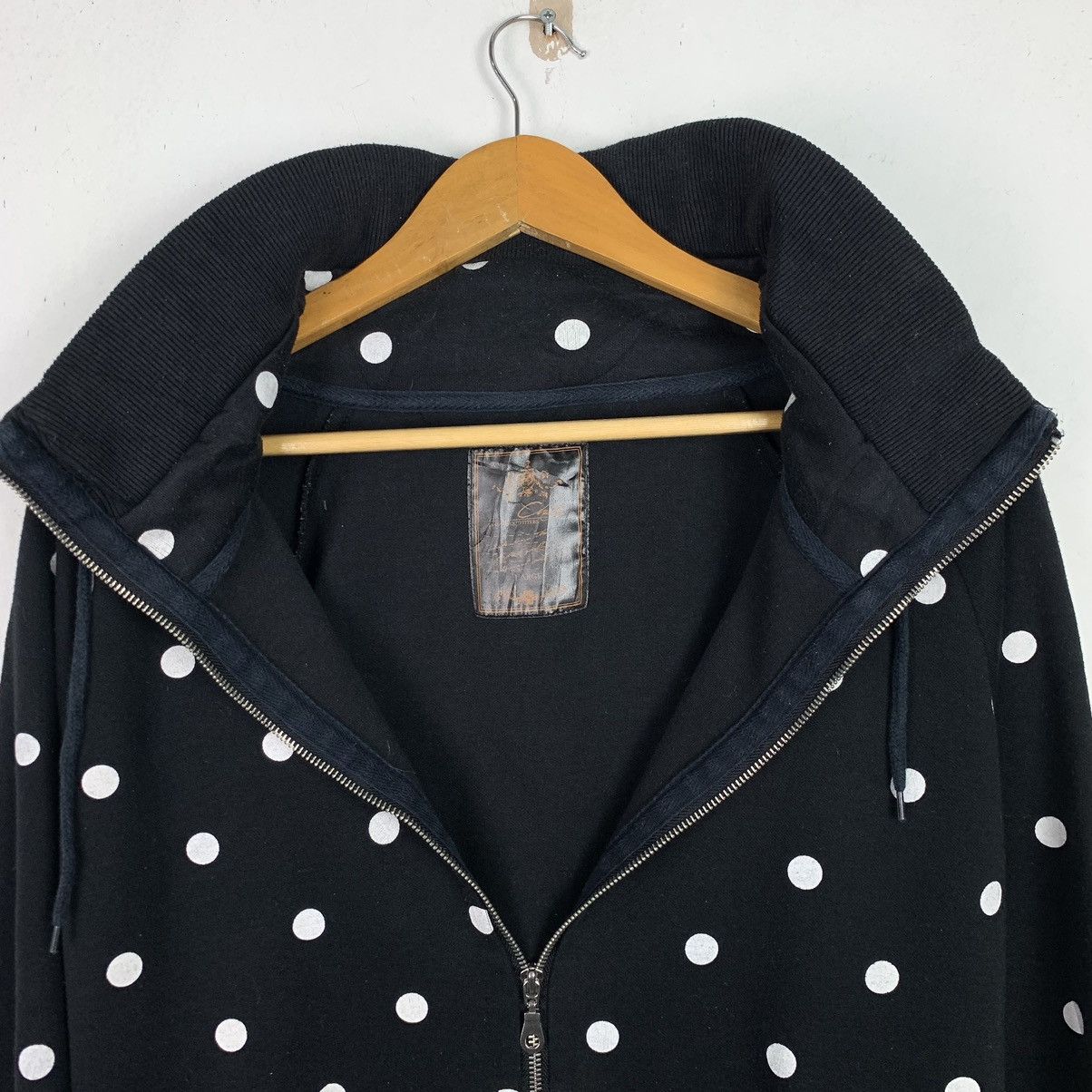 Japanese Brand Vintage polka dot zip up hoodie Size L / US 10 / IT 46 - 10 Thumbnail