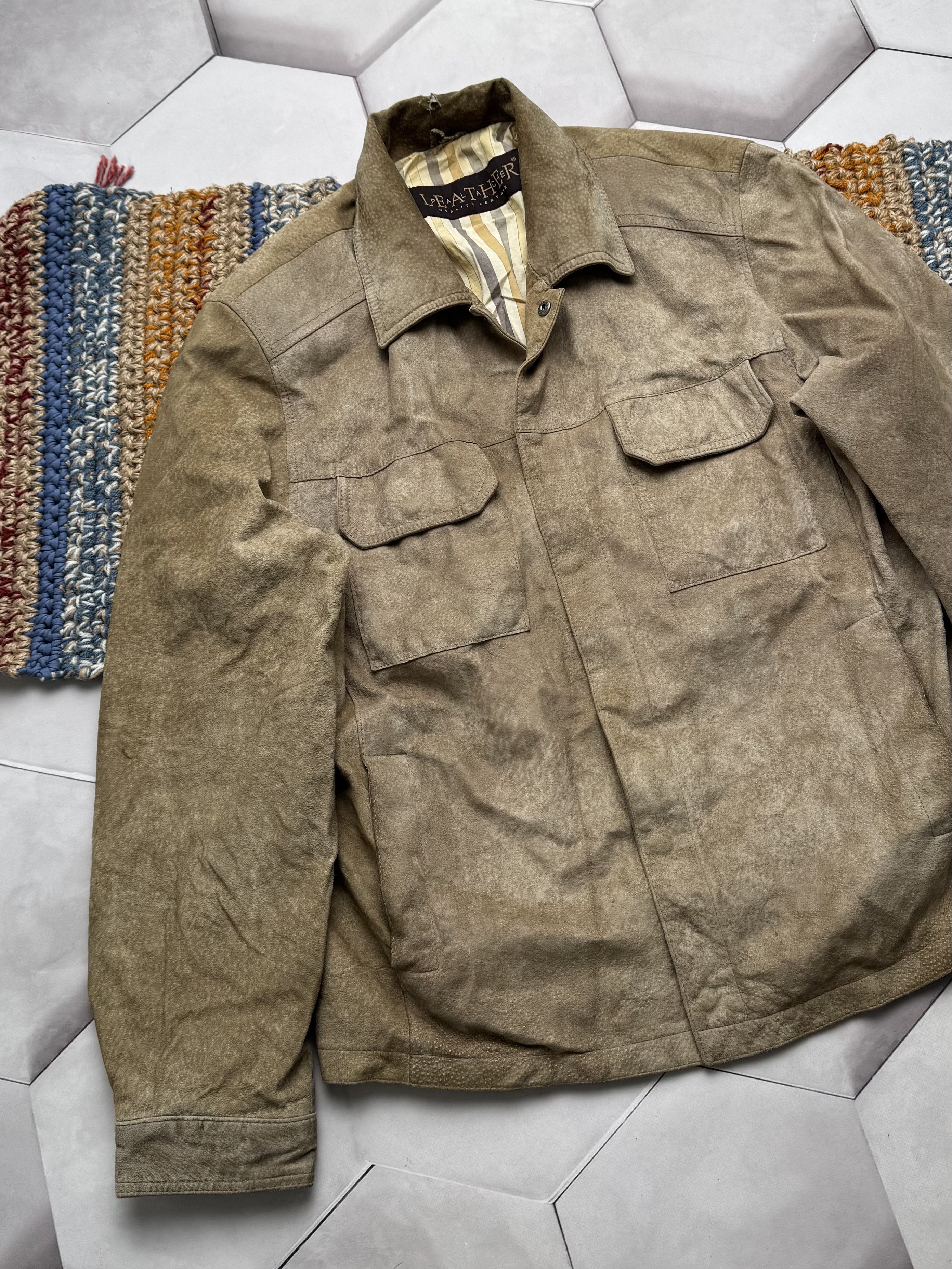 Vintage Vintage Genuine Leather Jacket (ES9) Size US M / EU 48-50 / 2 - 2 Thumbnail