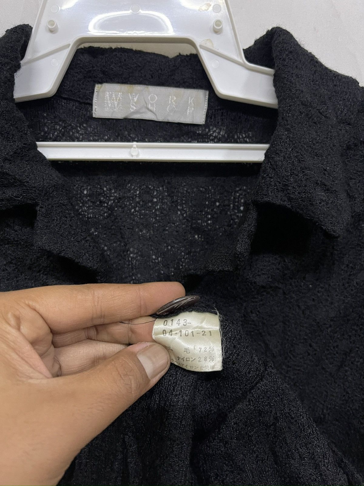 Other RARE‼️Vintage WORKSHOP Yohji Yamamoto Wool Knit Cardigan Size ONE SIZE - 7 Thumbnail
