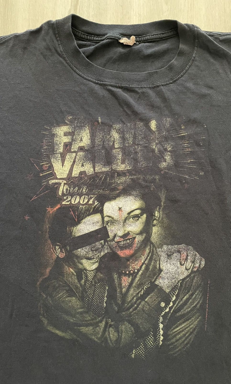 Vintage VTG 2007 Family Values Tour T KORN Evanescence Deftones 2xL Size US XXL / EU 58 / 5 - 2 Thumbnail