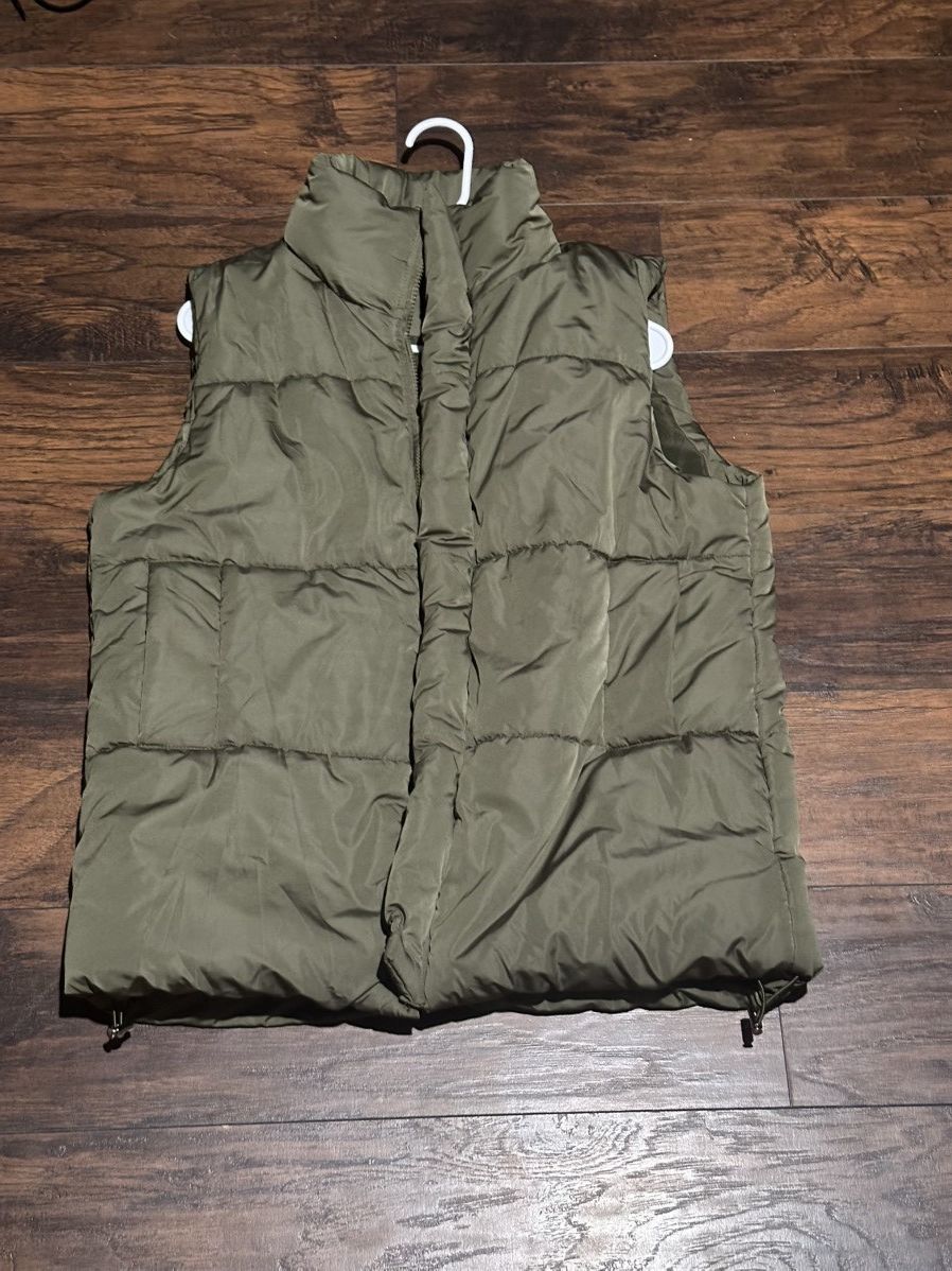 IDK green quilted puffer vest Size US M / EU 48-50 / 2 - 1 Thumbnail