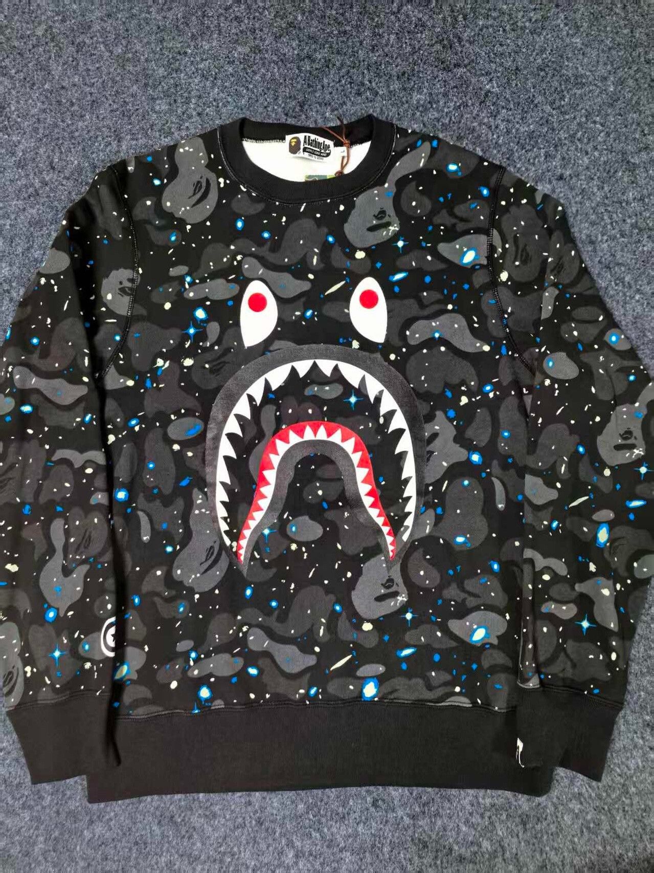 Bape Bape Multi Shark Sweatshirt Pullover Size US L / EU 52-54 / 3 - 1 Thumbnail