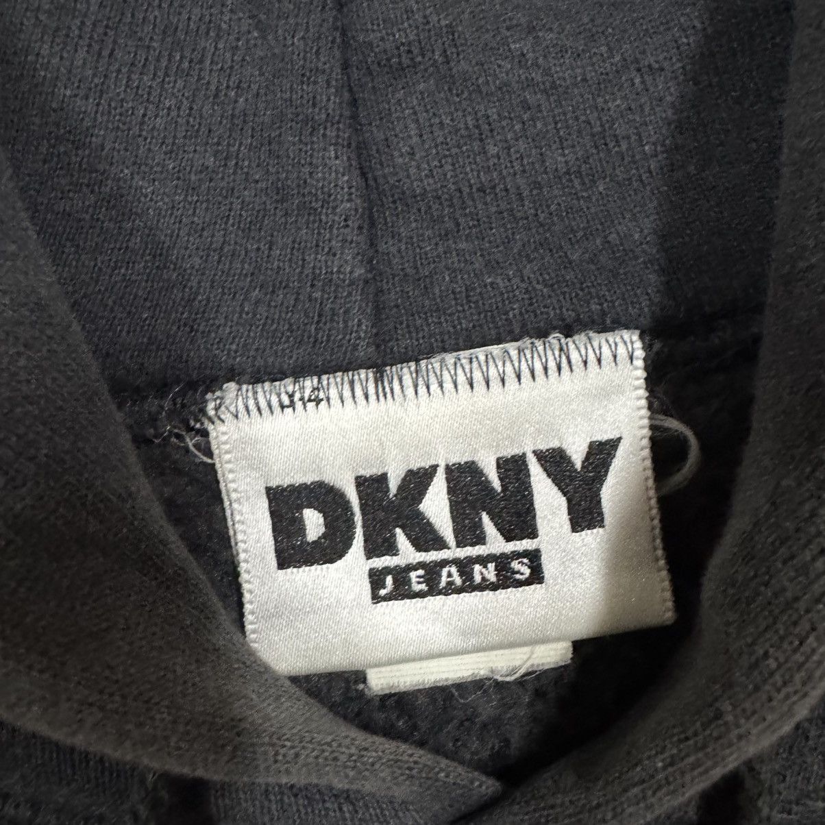 DKNY Vtg🔥90’s DKNY Jeans Reverse Weave Sunfaded Pullover Hoodies Size US L / EU 52-54 / 3 - 16 Thumbnail