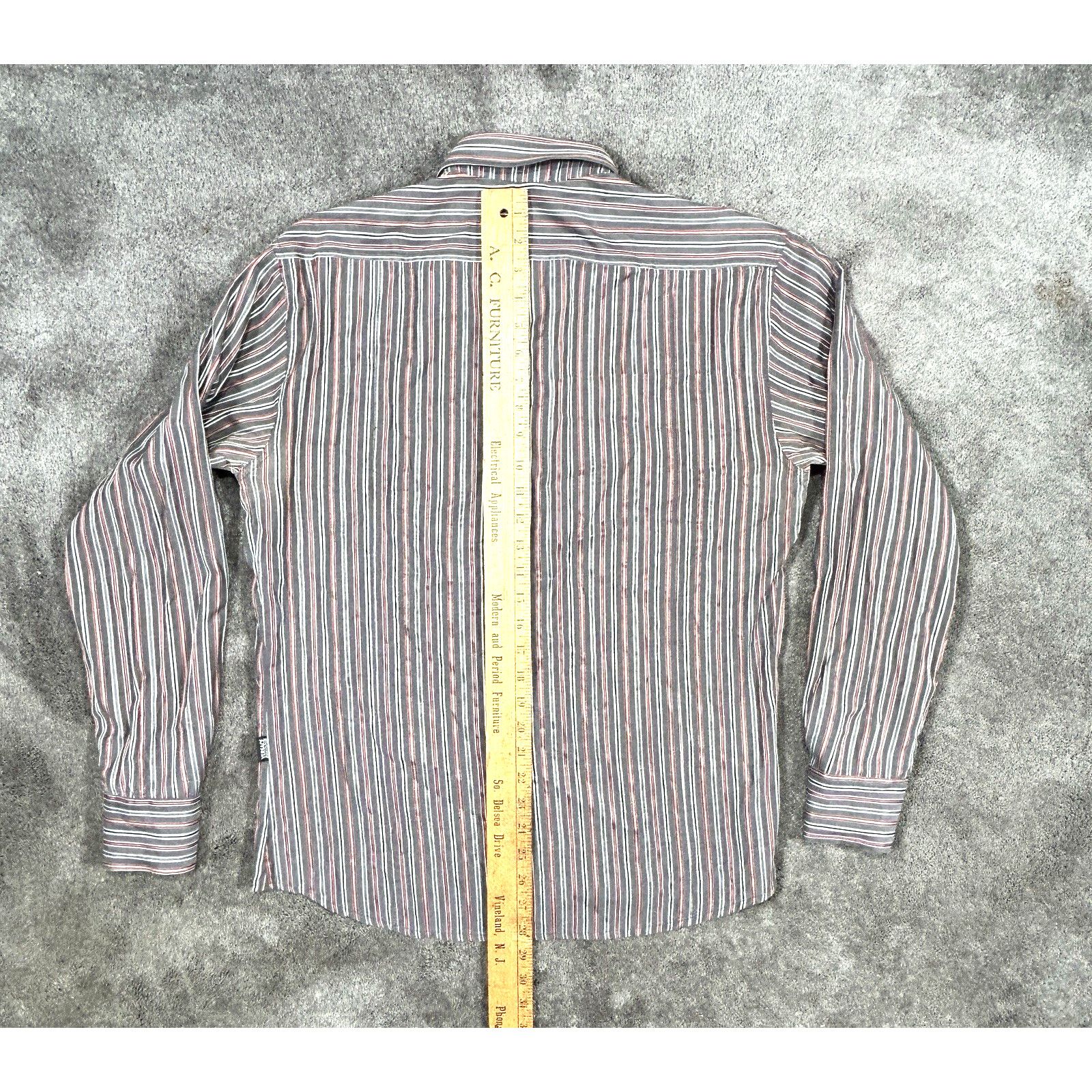 Versace Jeans Couture Vntg Versace Jeans Couture Multicolour Stripe Medusa Shirt Size US XL / EU 56 / 4 - 10 Thumbnail