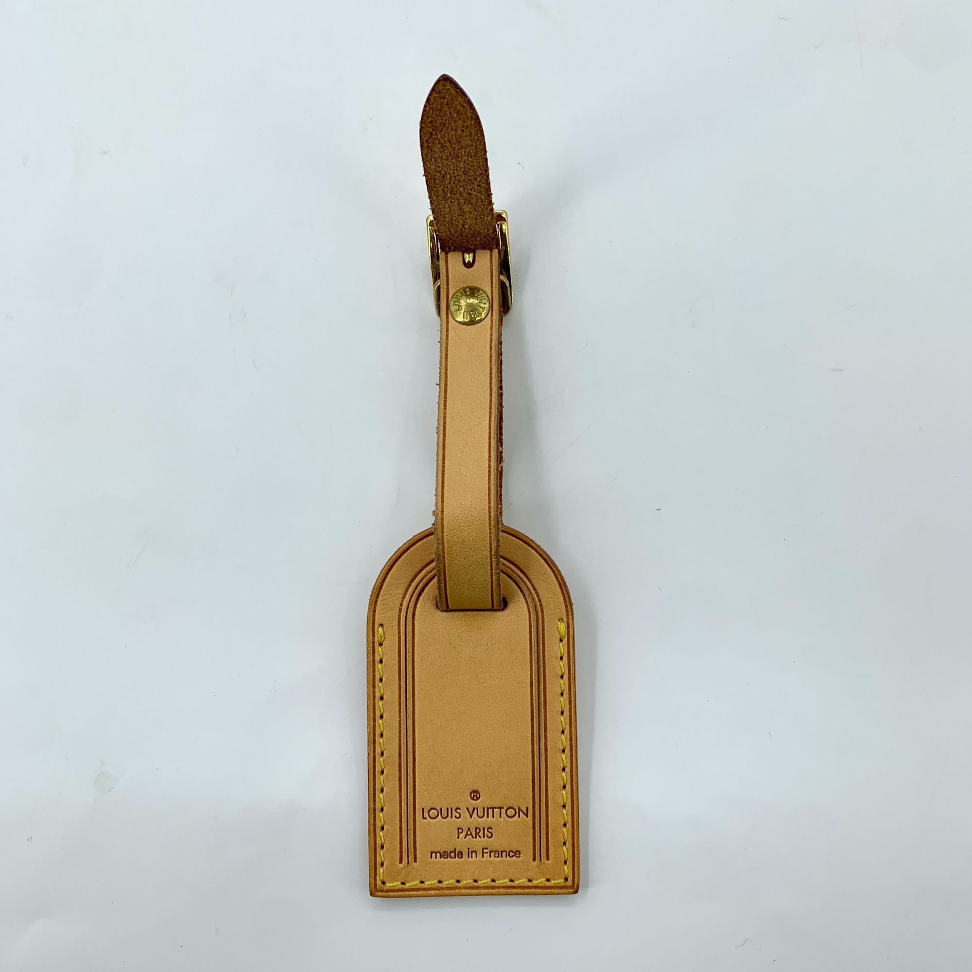 Louis Vuitton Louis Vuitton Leather Luggage Tag With Adjustable Strap Size ONE SIZE - 2 Thumbnail