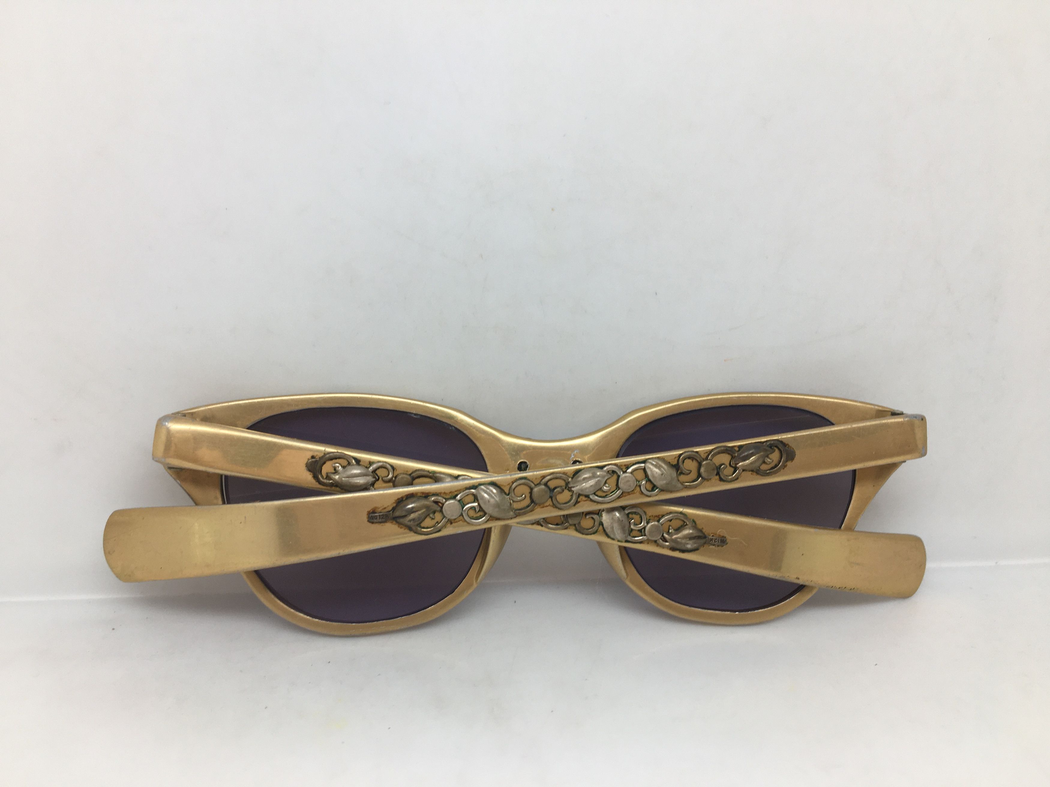 Vintage Vintage 50s TURA Woman Aluminum Brown Cateye Eyeglasses Size ONE SIZE - 8 Thumbnail