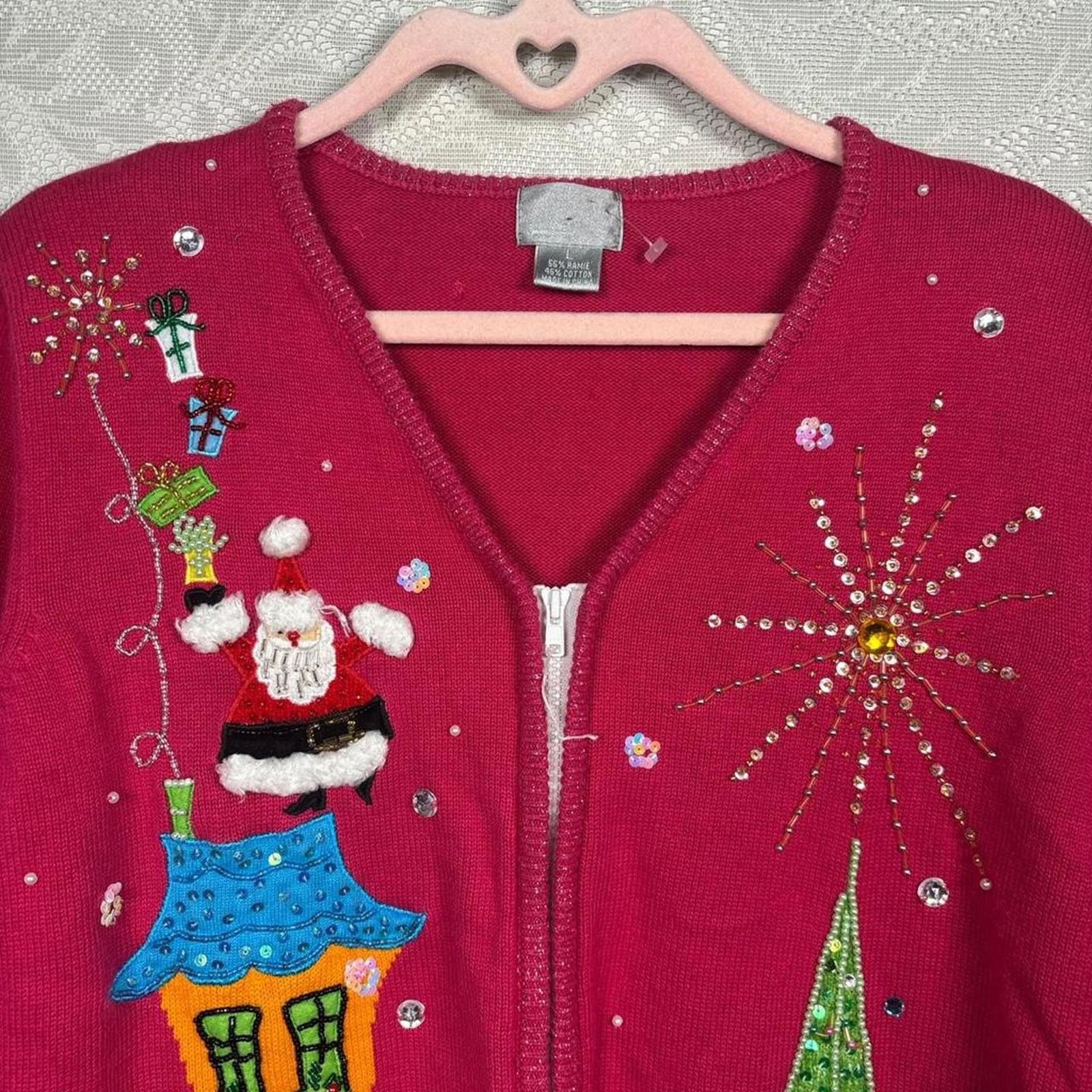 Other Women's Pink and Multi Jumper Size L / US 10 / IT 46 - 4 Thumbnail