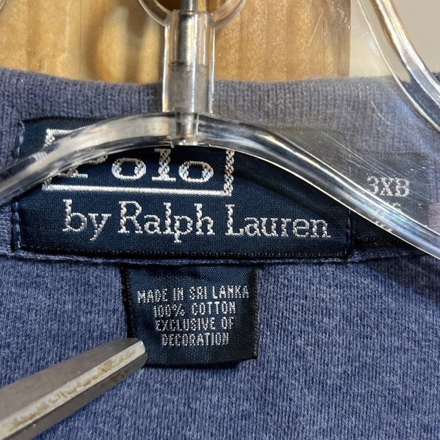Polo Ralph Lauren Polo Ralph Lauren Men’s 3XB Blue 1/4 Button Cotton Shirt Size US XXL / EU 58 / 5 - 2 Thumbnail