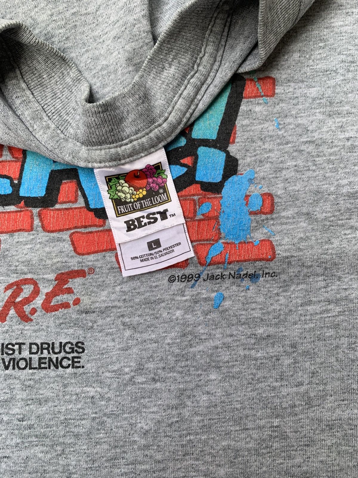 Fruit Of The Loom Vintage get a life dare tshirt Size US L / EU 52-54 / 3 - 3 Thumbnail
