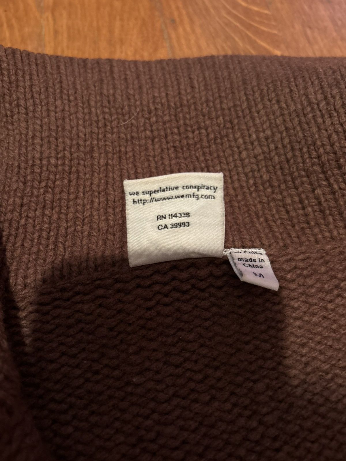 WeSC WeSc Early 2000s Full Zip Wool Sweater - Brown/Orange Size US M / EU 48-50 / 2 - 7 Thumbnail