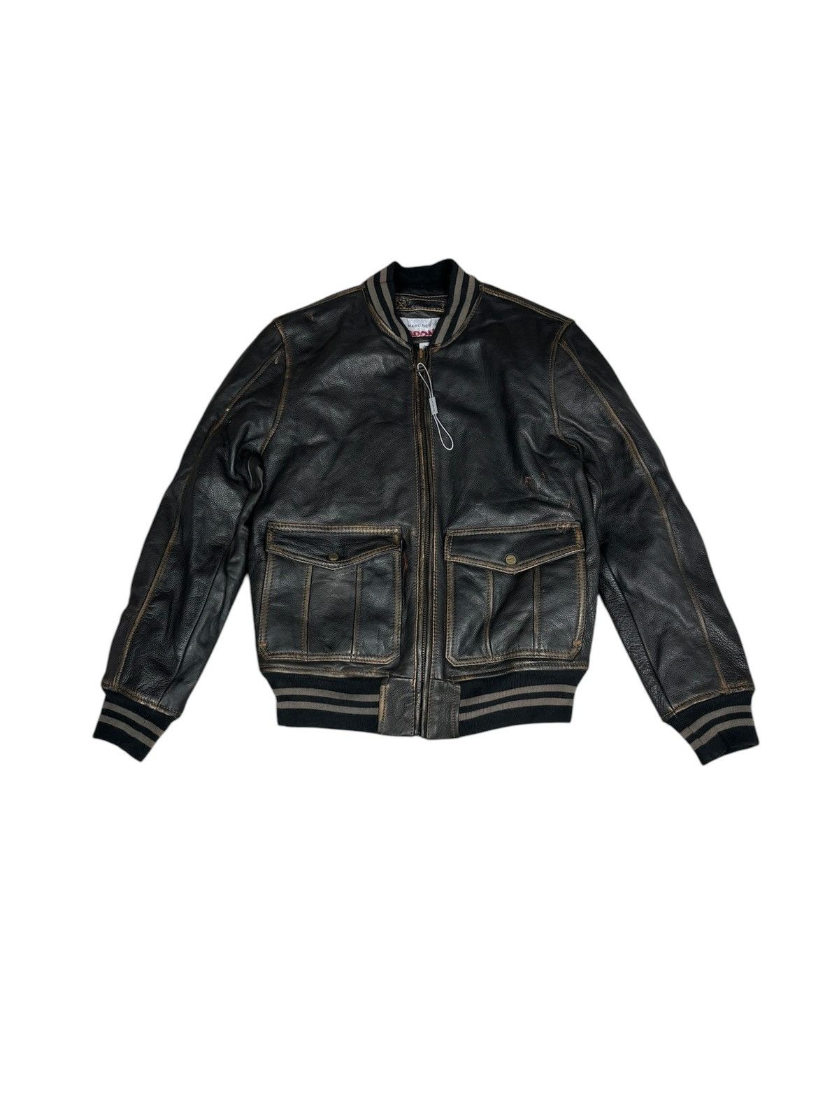 Andrew Marc × Genuine Leather Andrew Marc A2 Leather Jacket. J008 Size US S / EU 44-46 / 1 - 1 Thumbnail