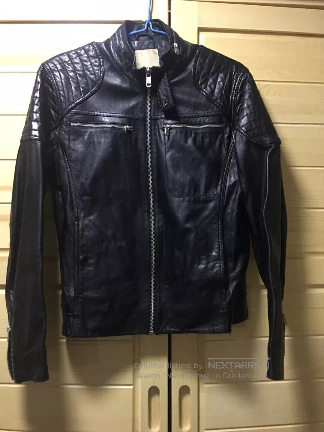 Japanese Brand ABLE Men's Leather Jacket Size L. Size US L / EU 52-54 / 3 - 8 Thumbnail