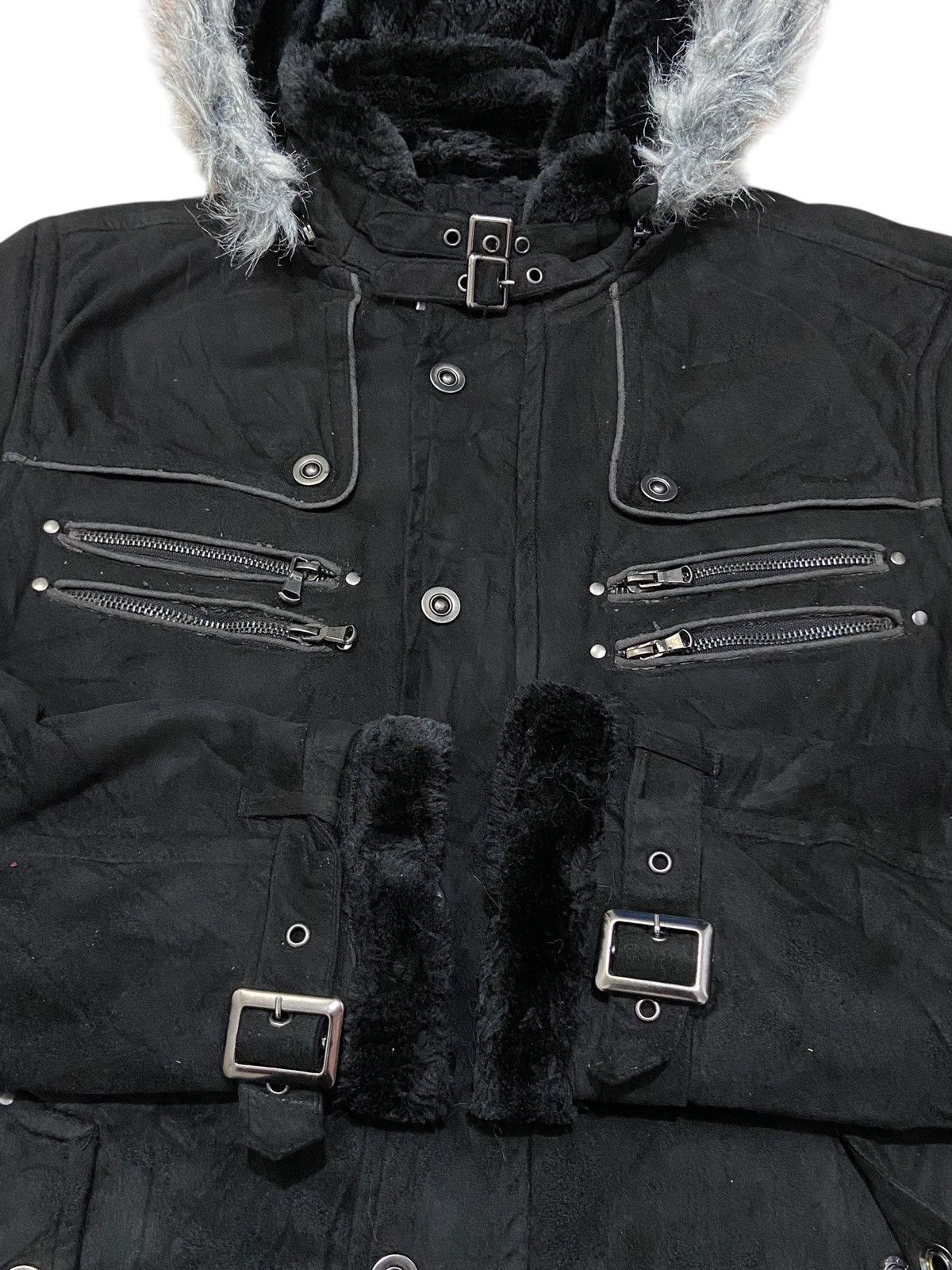 In The Attic Gilevans LGB Style Vtg Multipocket Faux Fur Jacket Size US L / EU 52-54 / 3 - 8 Thumbnail