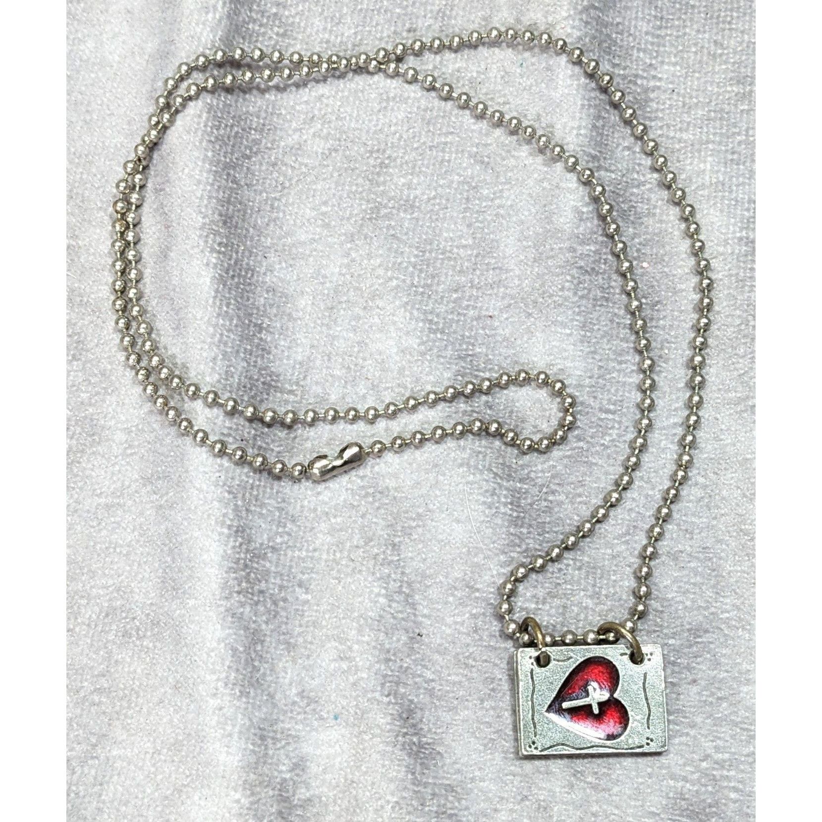 Other Religious Opening Book Heart Jesus Loves You Pendant Necklac Size ONE SIZE - 12 Thumbnail