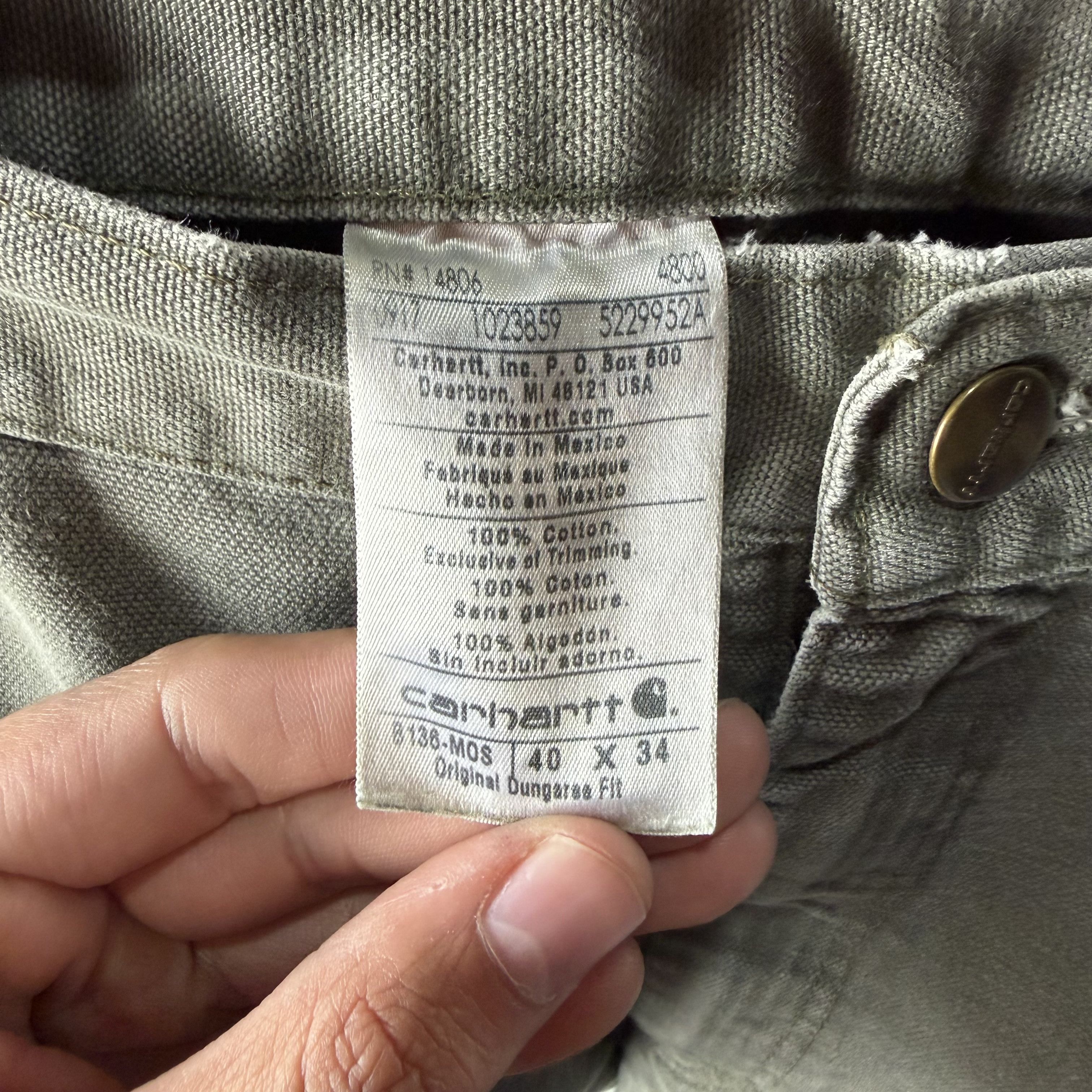 Carhartt Vtg Carhartt Double Knee Pants Mens (40x32) Faded B136 MOS Size US 40 / EU 56 - 10 Thumbnail