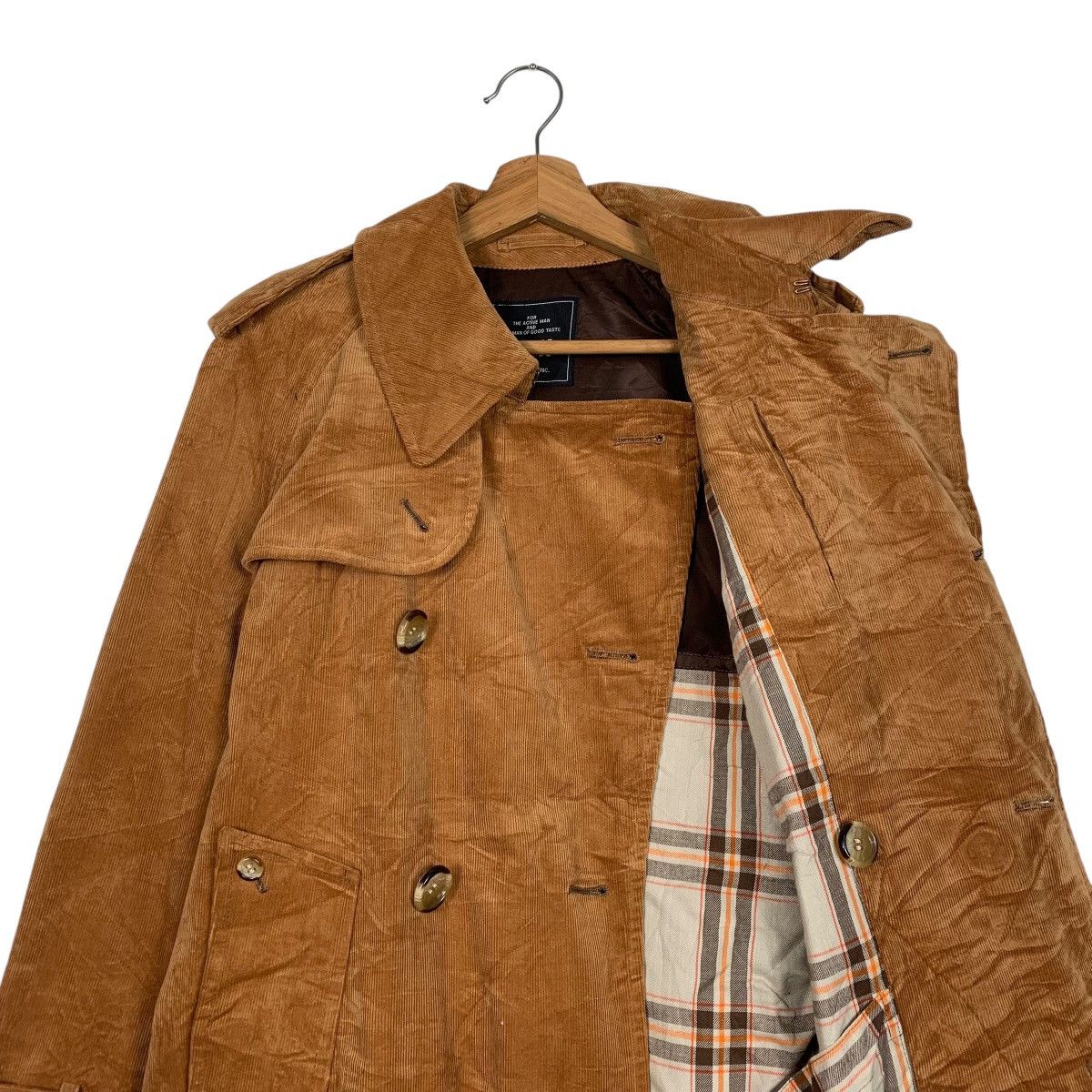 Japanese Brand Van Jacket Double Breasted Corduroy Trench Coat Size US M / EU 48-50 / 2 - 11 Thumbnail