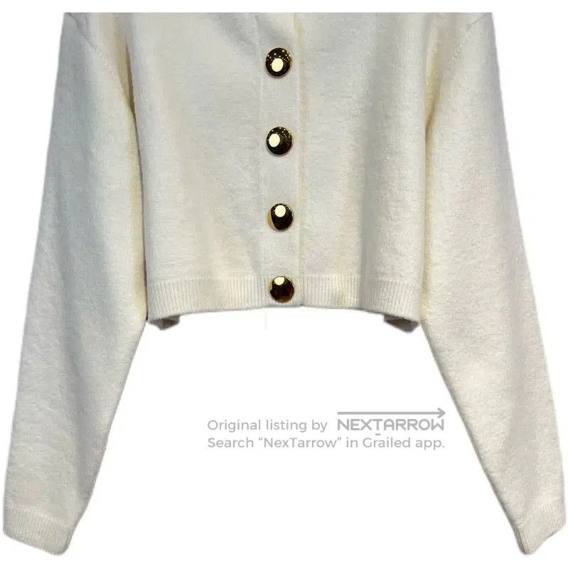 Louis Vuitton Louis Vuitton Winter Cream Cashmere Cardigan for Women . Size XS / US 0-2 / IT 36-38 - 4 Thumbnail