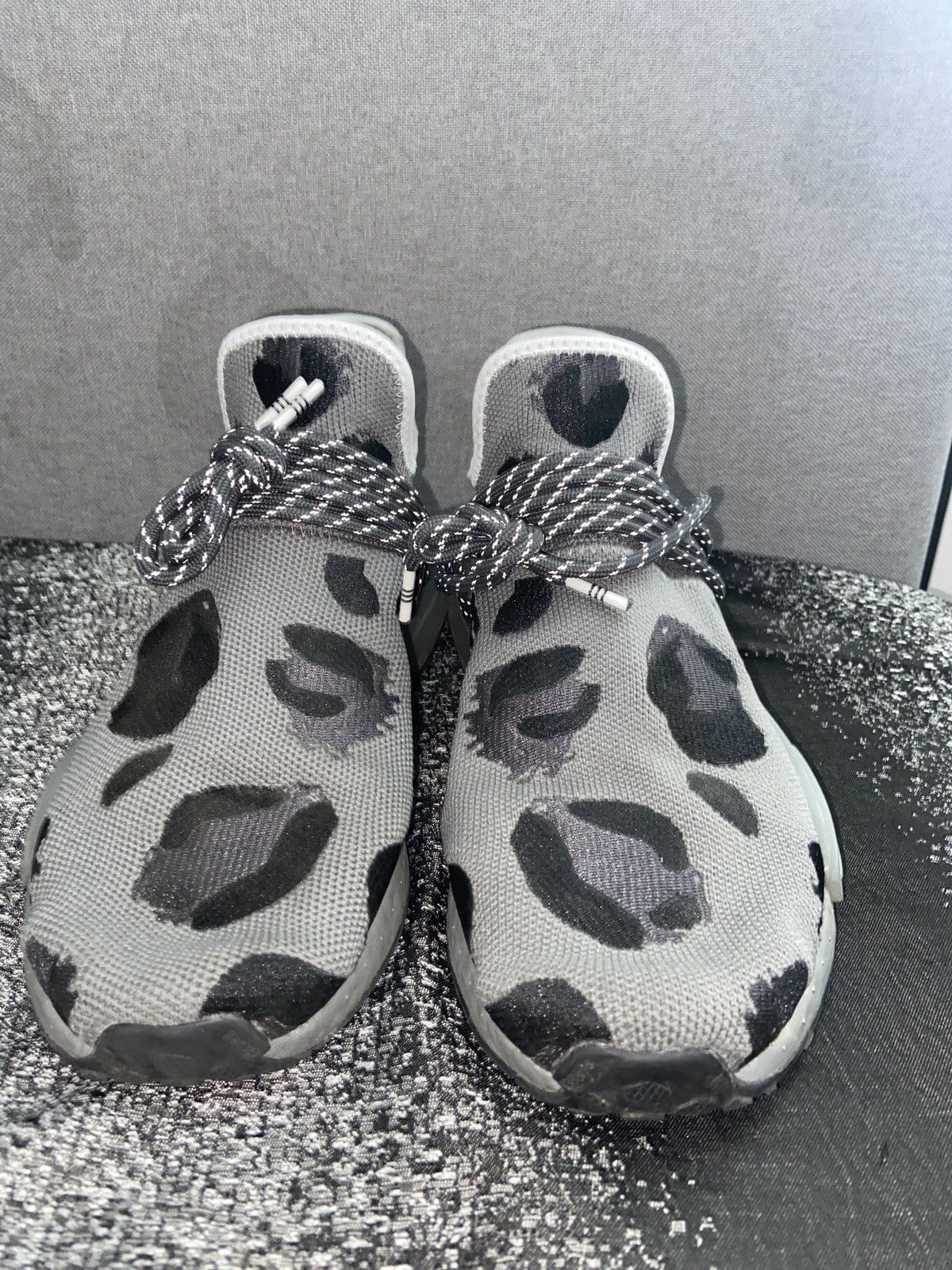 Adidas Pharrell x adidas NMD Human Race 'Animal Print - Ash' Size US 8.5 / EU 41-42 - 5 Thumbnail
