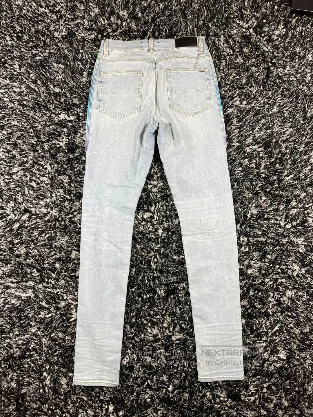 Amiri Amiri Watercolor Half Track Jean. Size US 33 - 2 Thumbnail