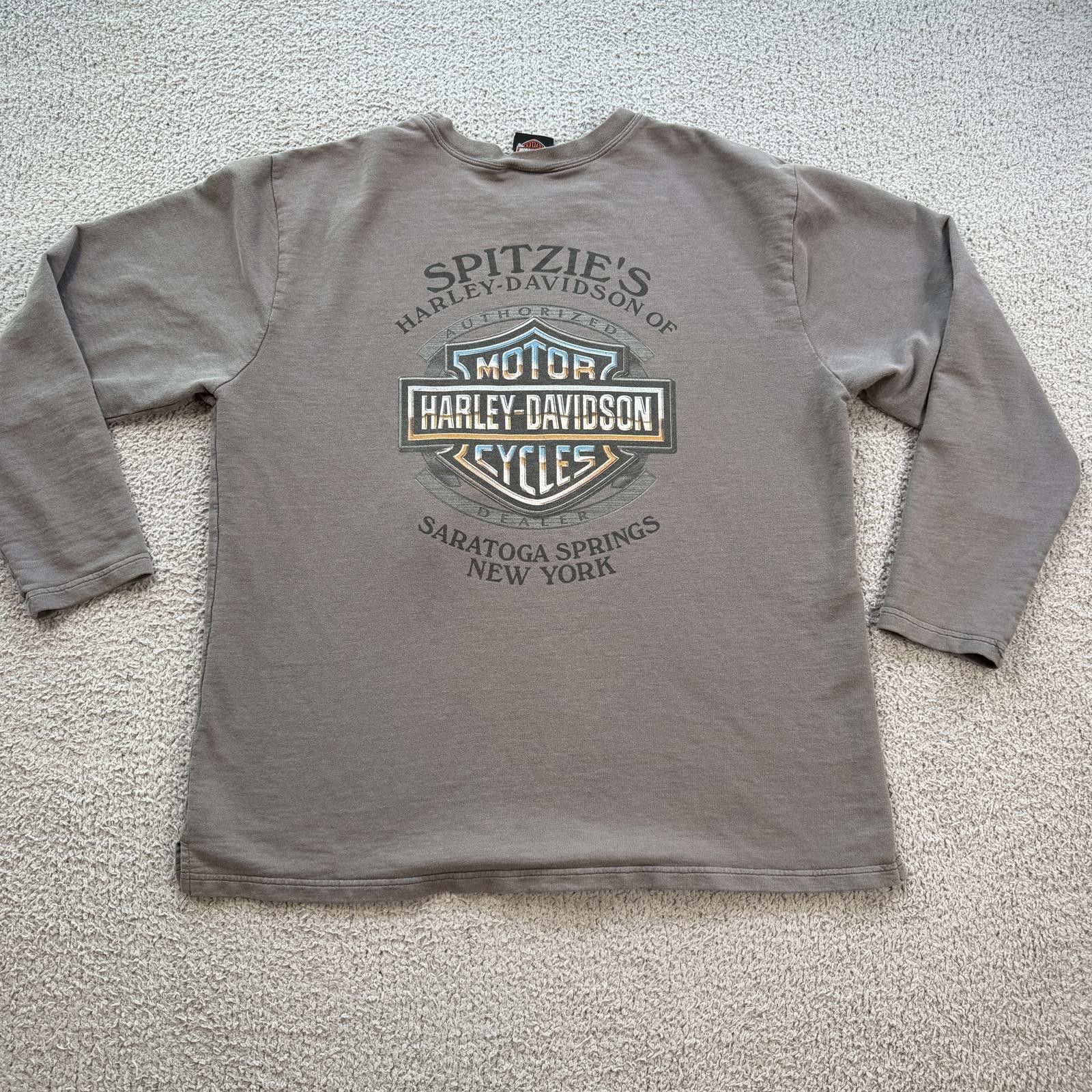 Harley Davidson Harley Davidson Long Sleeve Shirt Spitzies Saratoga Springs Size US XL / EU 56 / 4 - 1 Thumbnail