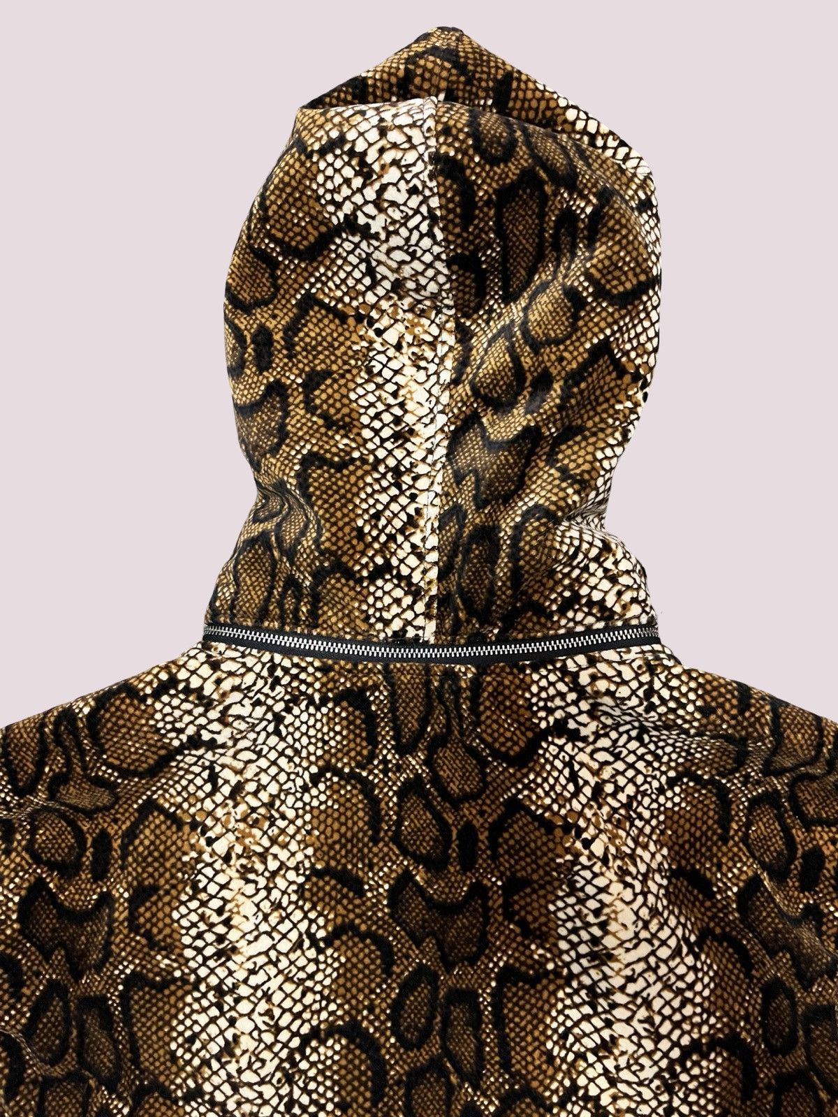 Supreme Velvet Snakeskin Hooded Bomber Jacket FW14 Size US XL / EU 56 / 4 - 4 Thumbnail
