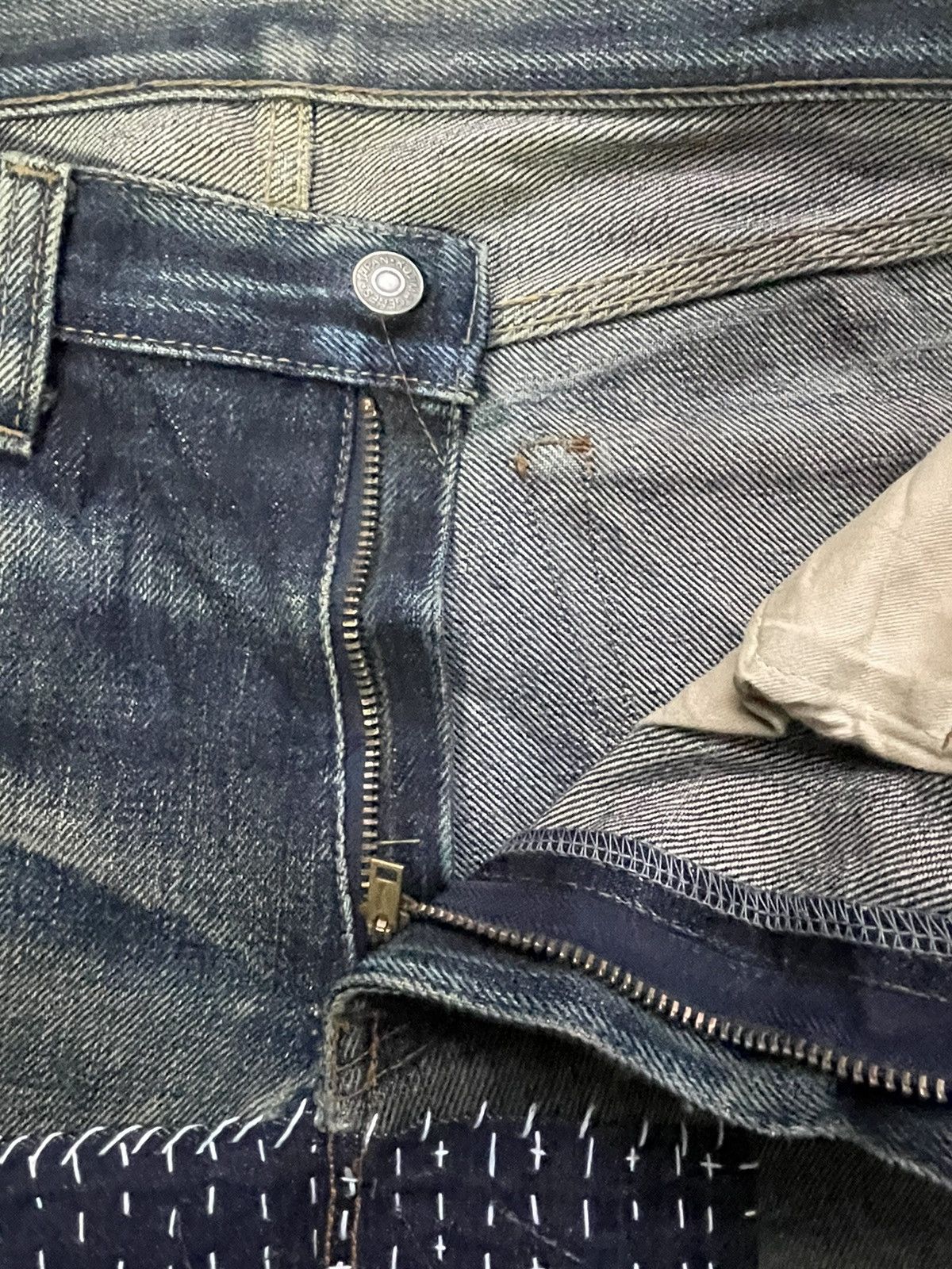 KOJIMA GENES × Vintage Vintage Kojima Genes Selvedge Distresed Denim Size US 34 / EU 50 - 20 Thumbnail