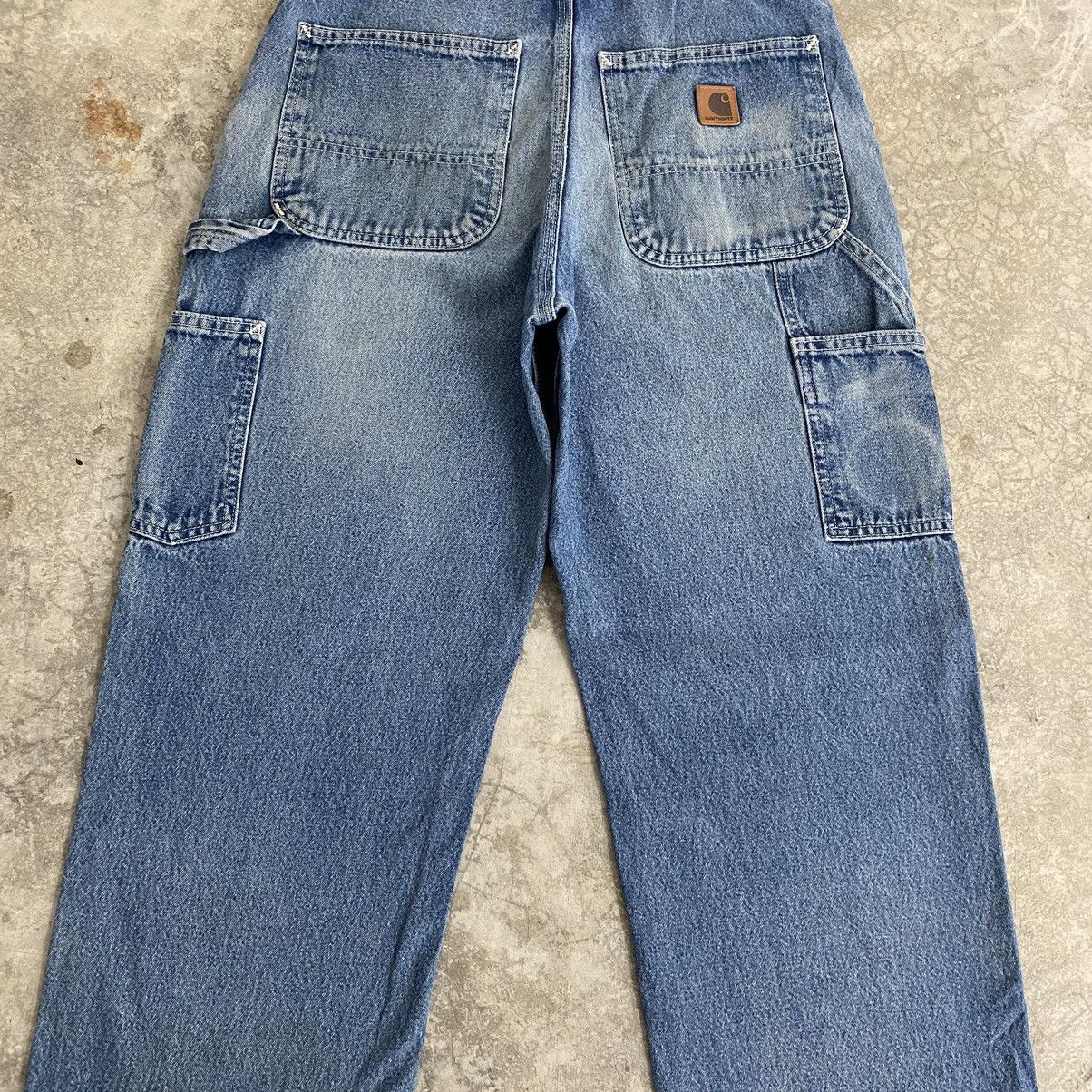 Carhartt Vintage Carhartt Faded Blue Carpenter Work Denim Jeans Size US 30 / EU 46 - 17 Thumbnail