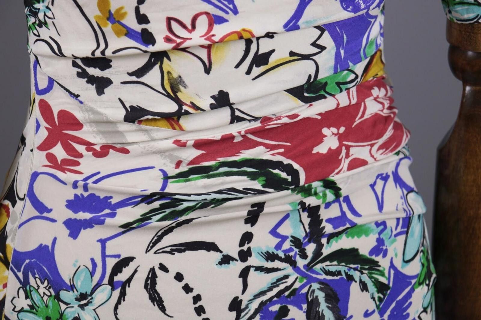 Etro Etro Milano White Floral Silk Bodycon Dress Size 42 / M Size M / US 6-8 / IT 42-44 - 12 Thumbnail