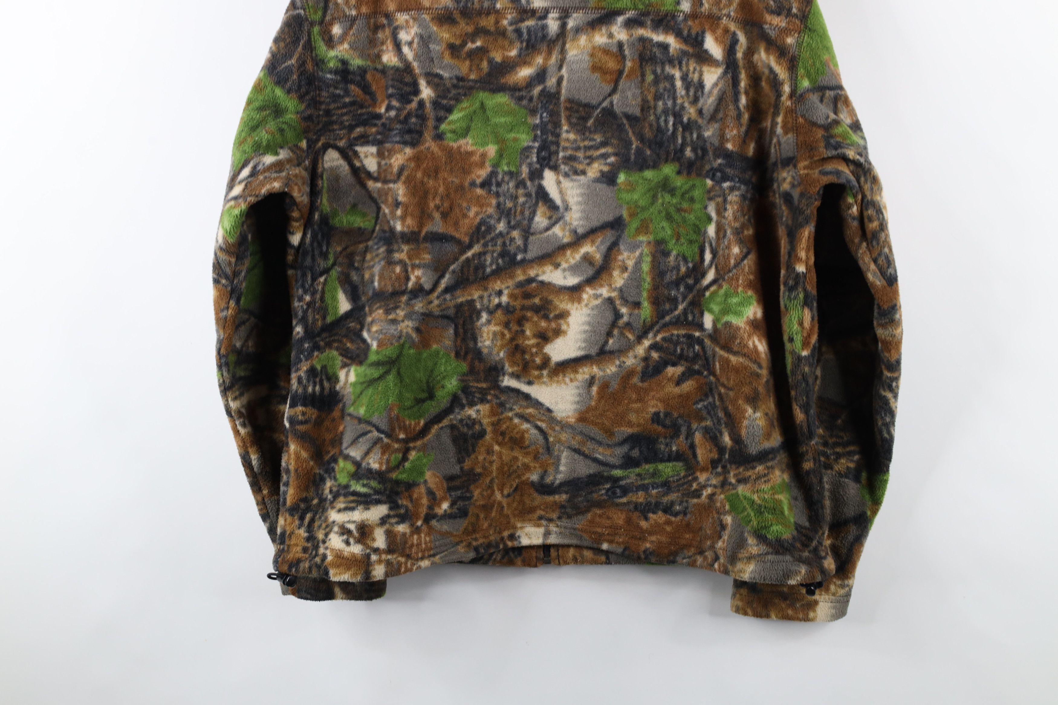 Cabelas × Vintage Vintage 90s Cabelas Spell Camouflage Full Zip Fleece Jacket Size US M / EU 48-50 / 2 - 11 Thumbnail