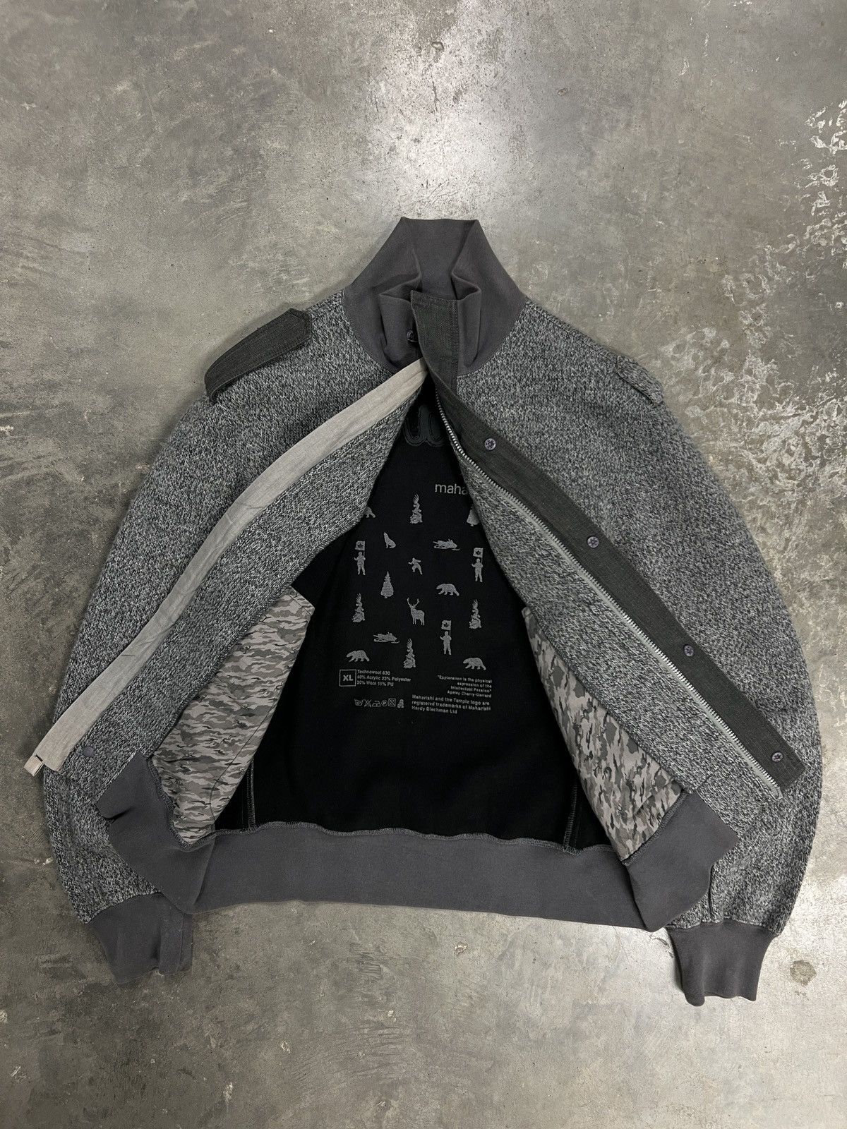 Maharishi 00s Vintage Maharishi Jacket Bomber Techwool 630 Size US XL / EU 56 / 4 - 8 Thumbnail