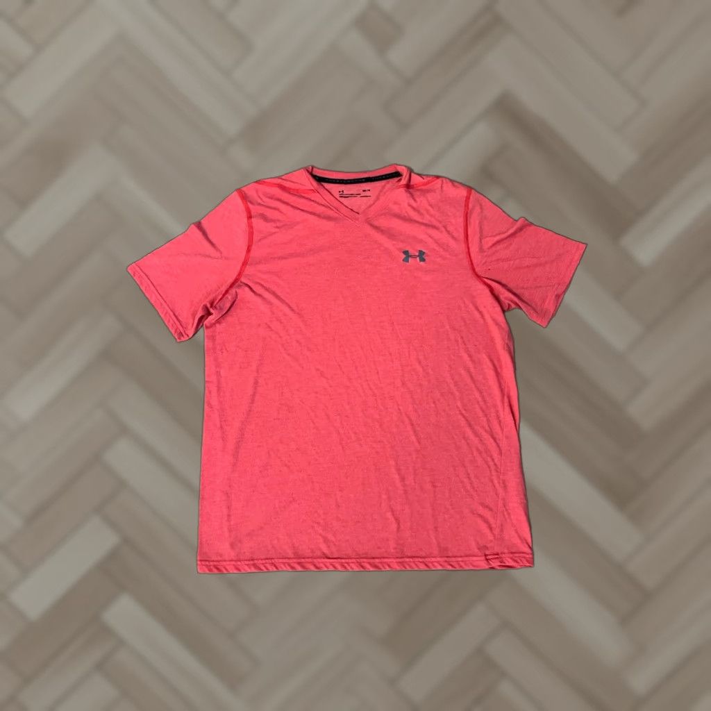Under Armour Under Armour Mens Red Short Sleeve T-Shirt HeatGear Athletic Medium Size M Regular Crew Neck Size US M / EU 48-50 / 2 - 1 Thumbnail