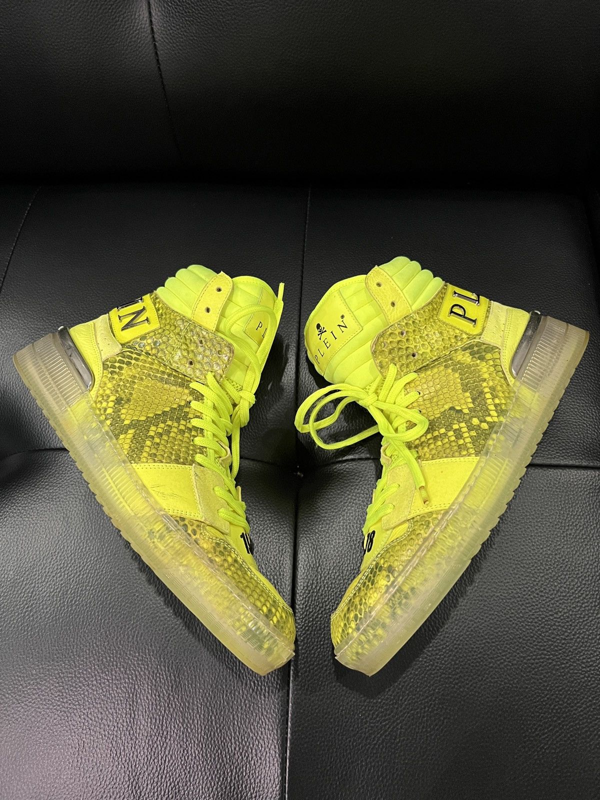 Philipp Plein Philipp Plein Snakeskin Effect “1978” Embroidered High-Top S Size US 9 / EU 42 - 7 Thumbnail