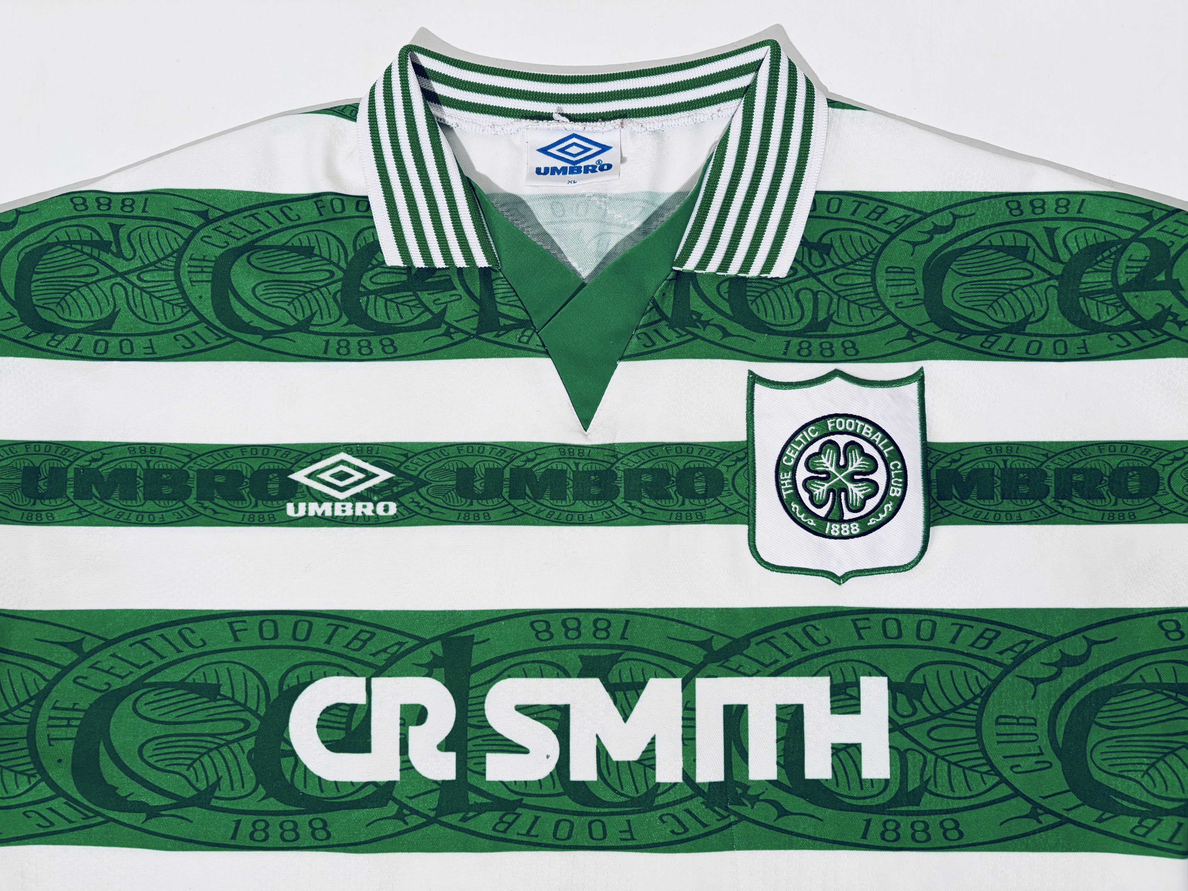 Umbro Celtic Home Jersey Shirt 1995 - 1997 Size US XL / EU 56 / 4 - 5 Thumbnail