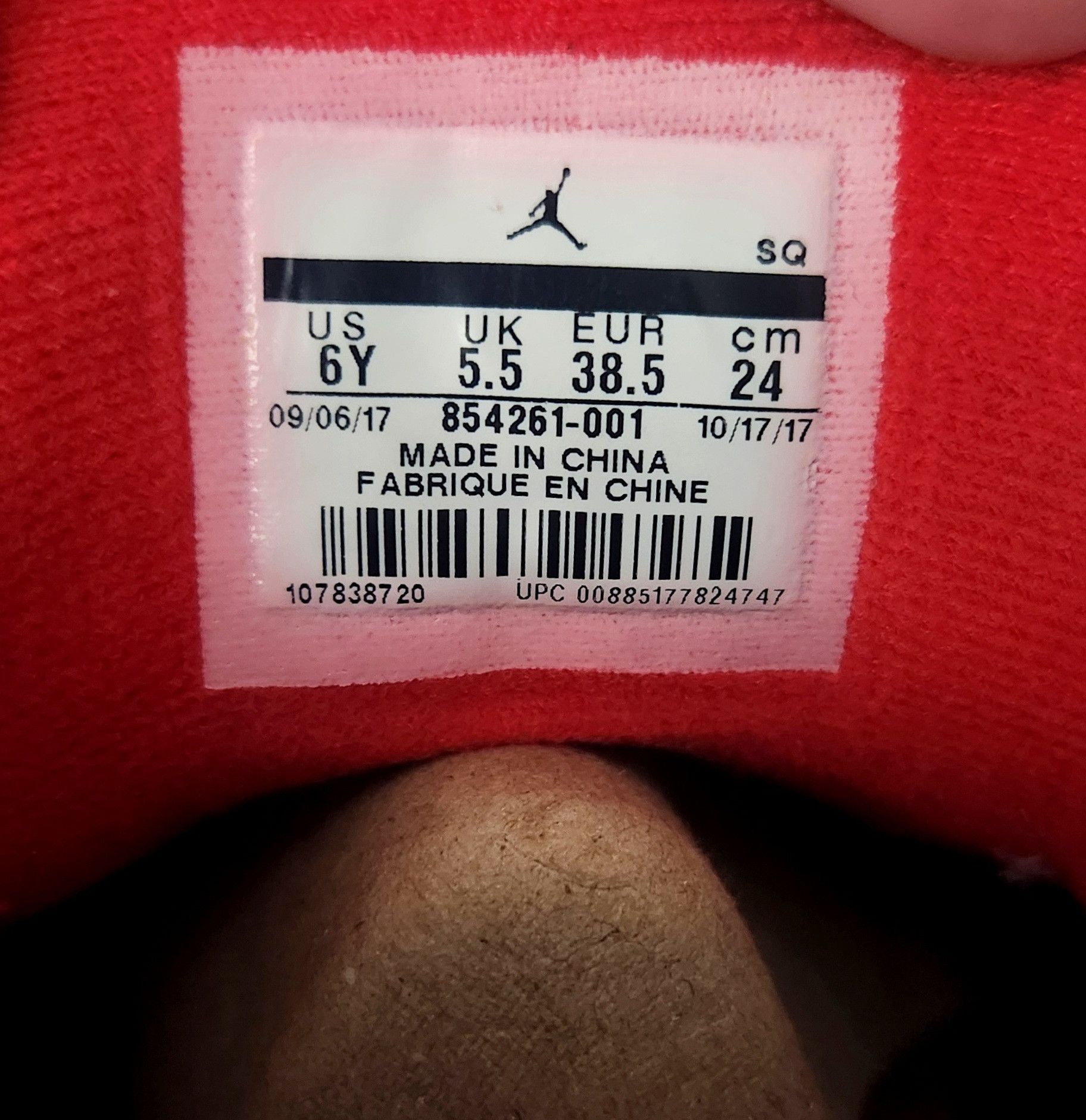 Jordan Brand × Nike Nike Air Jordan Retro 3 OG BC3 854261-001 SZ 6Y Women's 7.5 Size US 7.5 / IT 37.5 - 13 Thumbnail