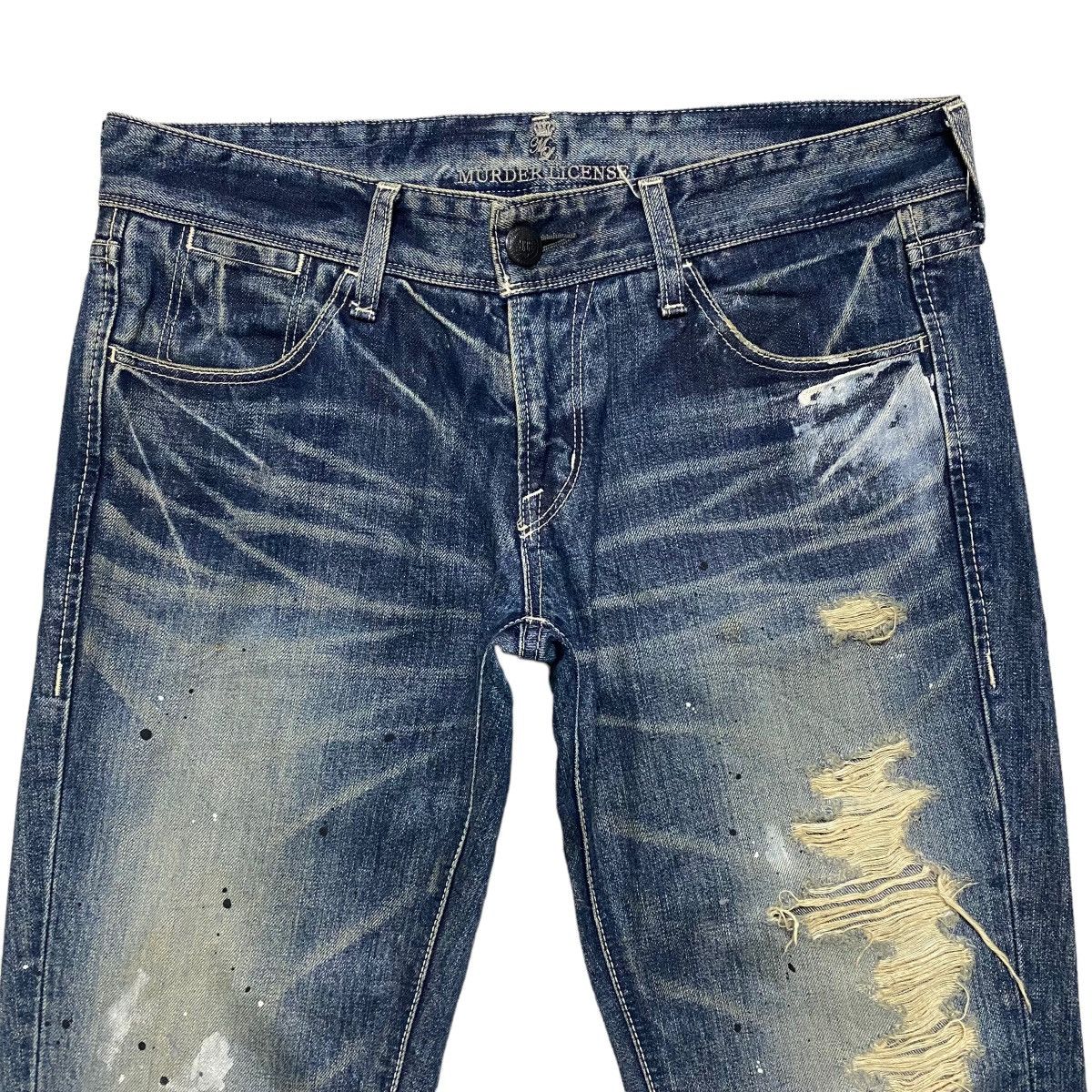 Murder License Murder License Distressed Denim Painter Jeans Size US 32 / EU 48 - 3 Thumbnail